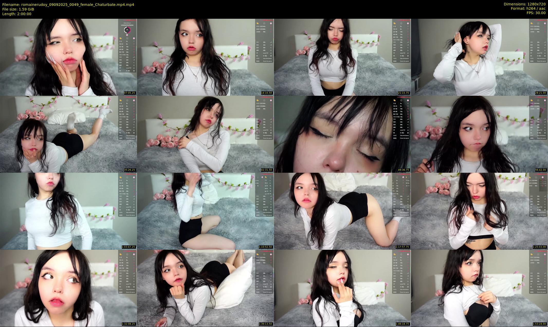 romainerudoy — 120 minute Chaturbate female cam show recording, 720p, Sep 9, 2025