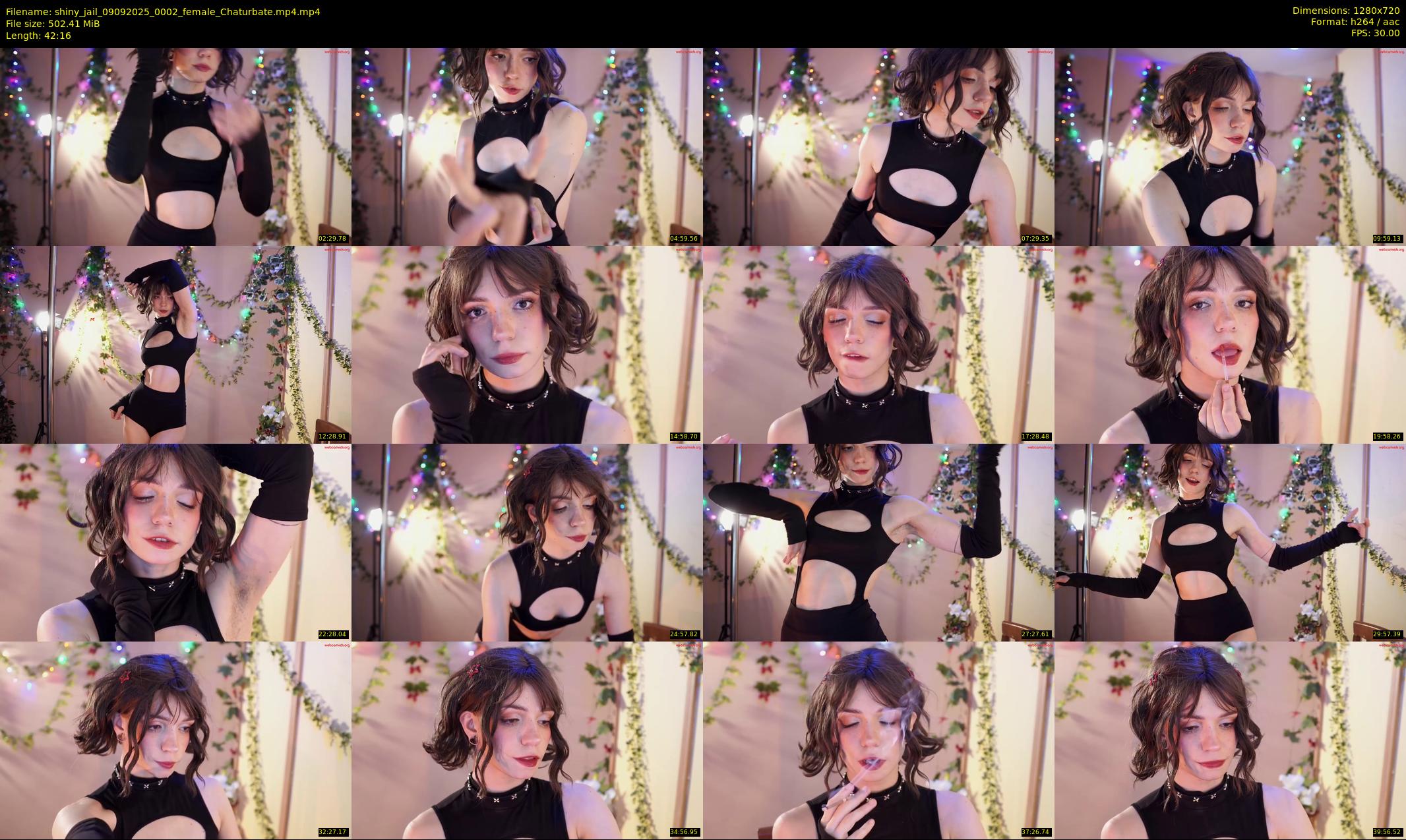 shiny_jail — 43 minute Chaturbate female cam show recording, 720p, Sep 9, 2025
