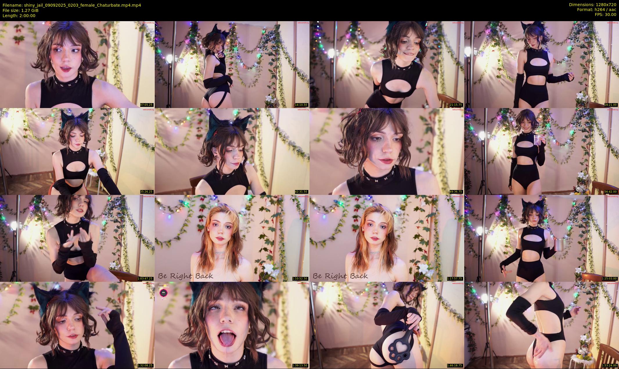 shiny_jail — 120 minute Chaturbate female cam show recording, 720p, Sep 9, 2025