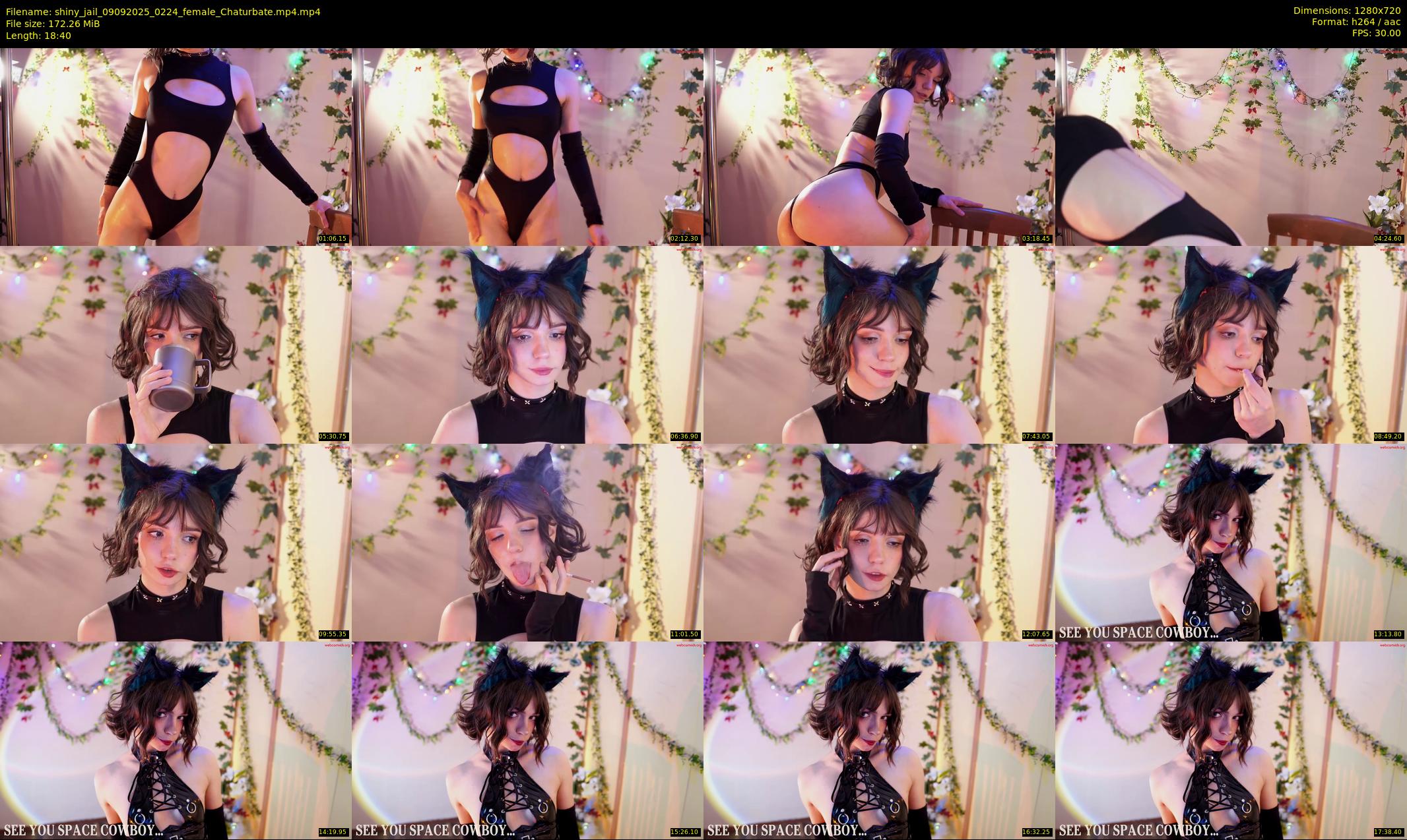 shiny_jail — 19 minute Chaturbate female cam show recording, 720p, Sep 9, 2025