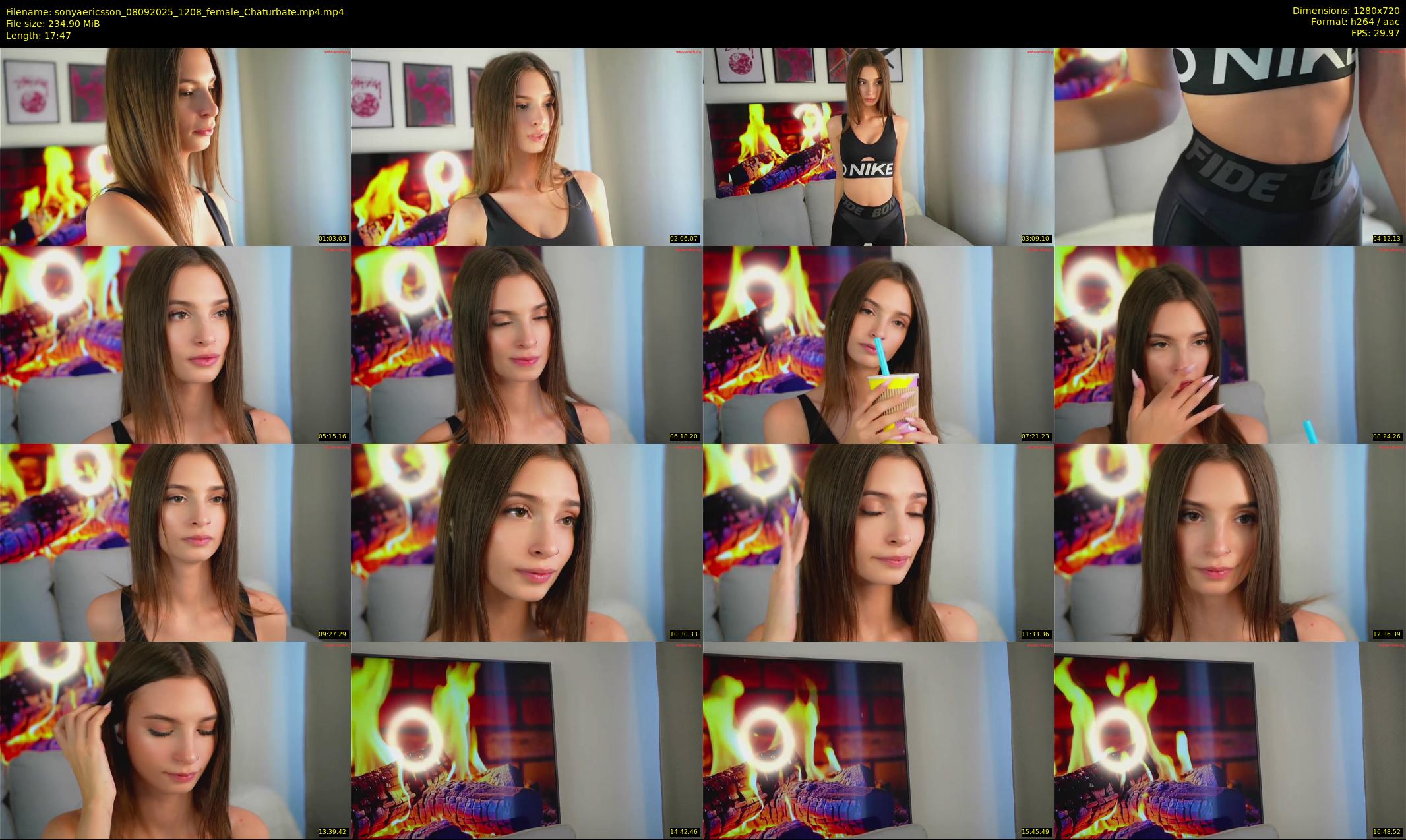 sonyaericsson — 18 minute Chaturbate female cam show recording, 720p, Sep 8, 2025