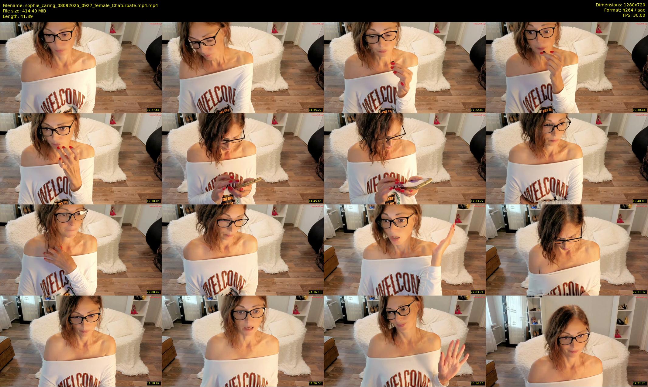 sophie_caring — 42 minute Chaturbate female cam show recording, 720p, Sep 8, 2025