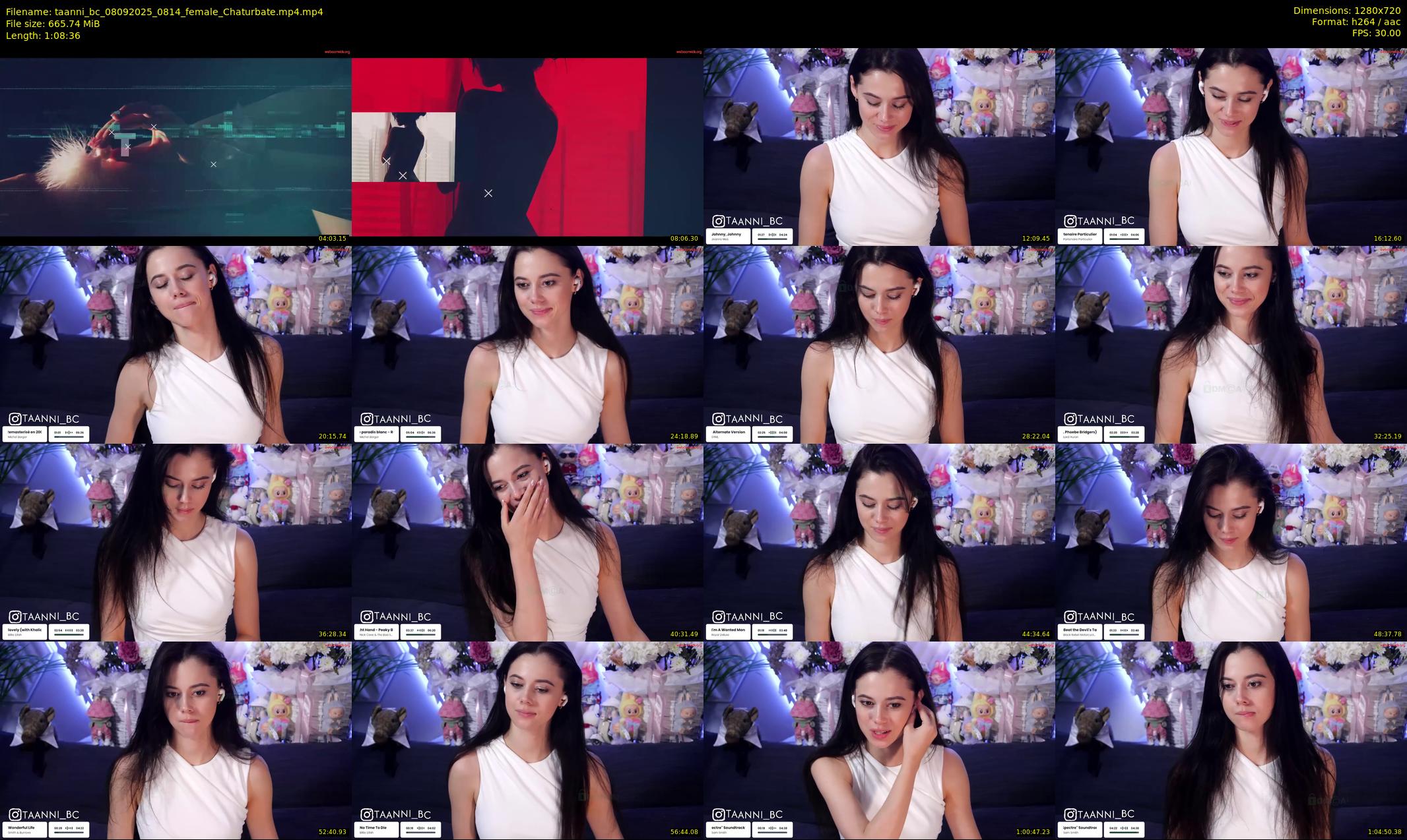 taanni_bc — 69 minute Chaturbate female cam show recording, 720p, Sep 8, 2025