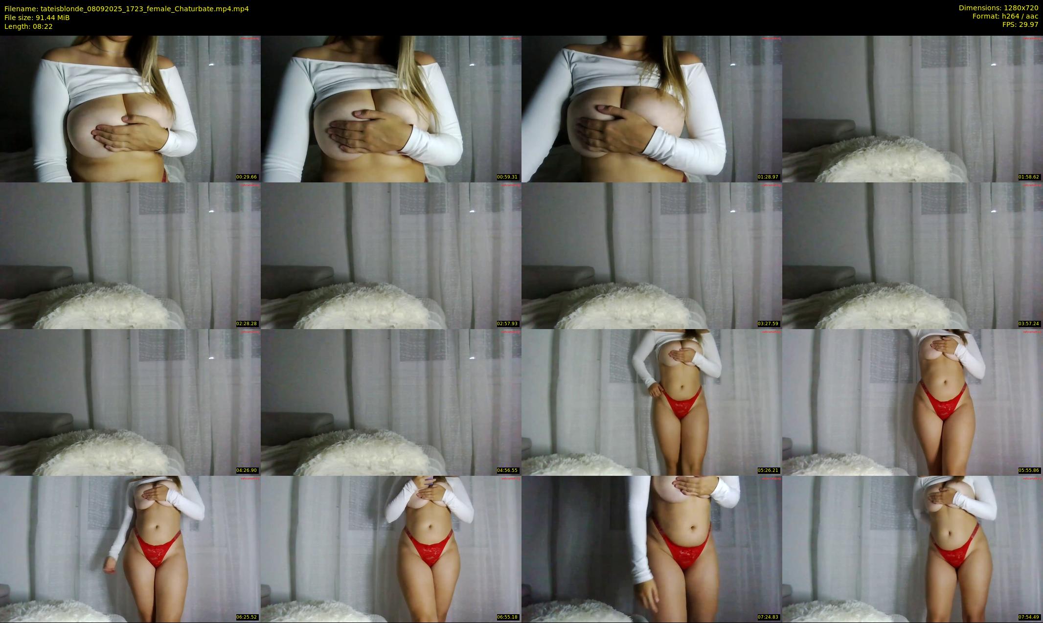 tateisblonde — 9 minute Chaturbate female cam show recording, 720p, Sep 8, 2025