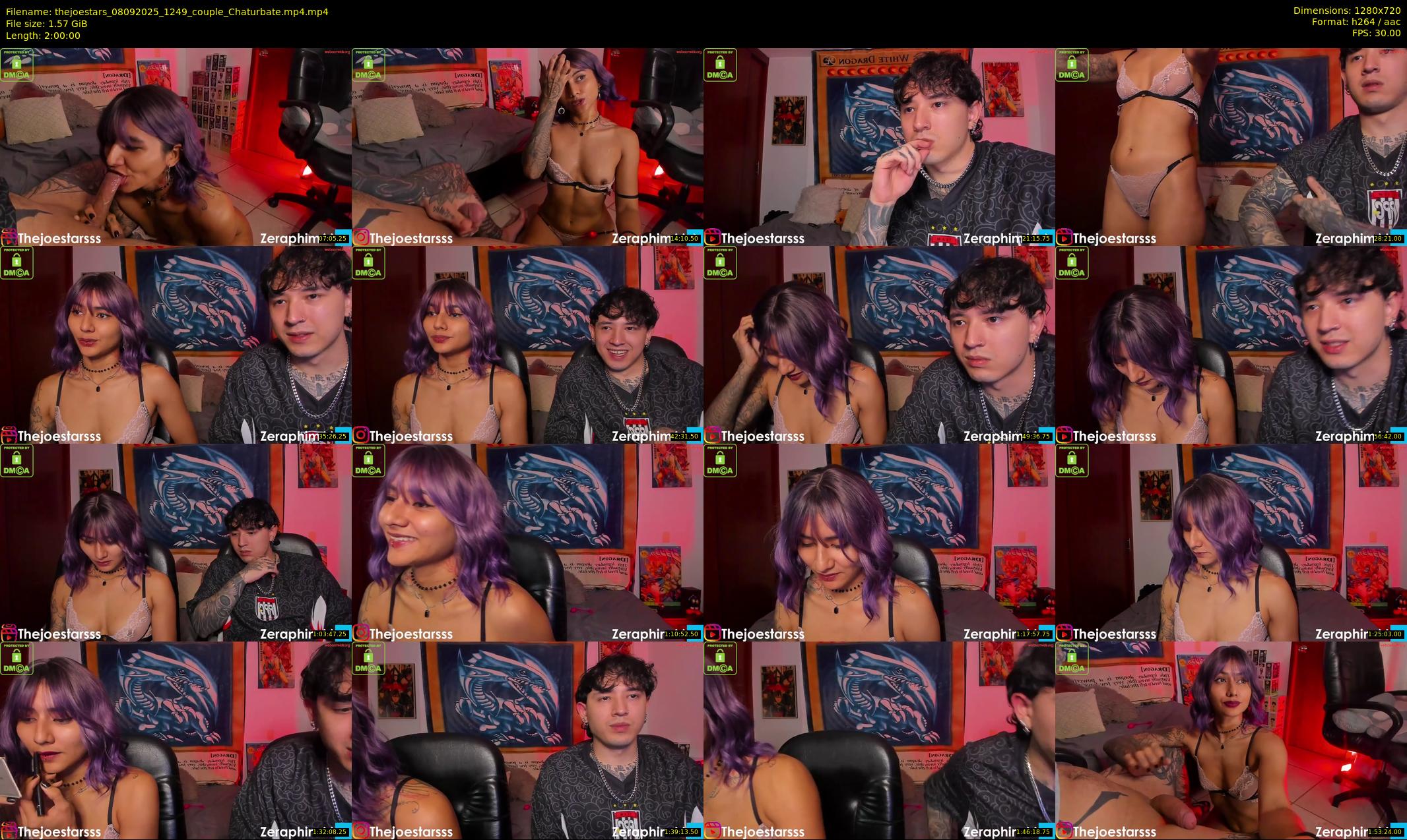 thejoestars — 120 minute Chaturbate couple cam show recording, 720p, Sep 8, 2025
