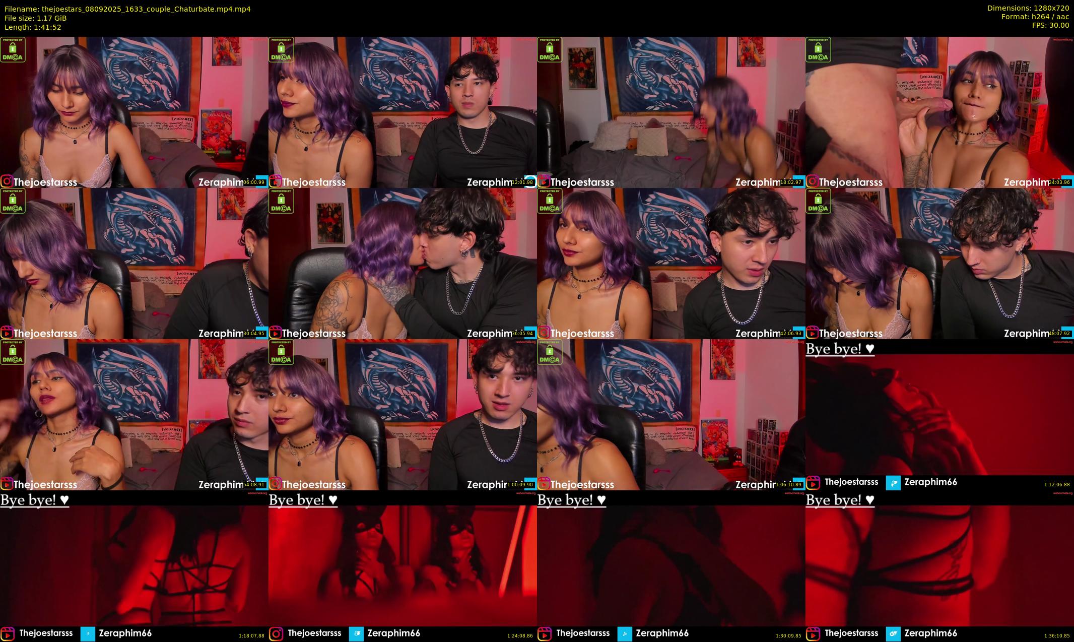 thejoestars — 102 minute Chaturbate couple cam show recording, 720p, Sep 8, 2025