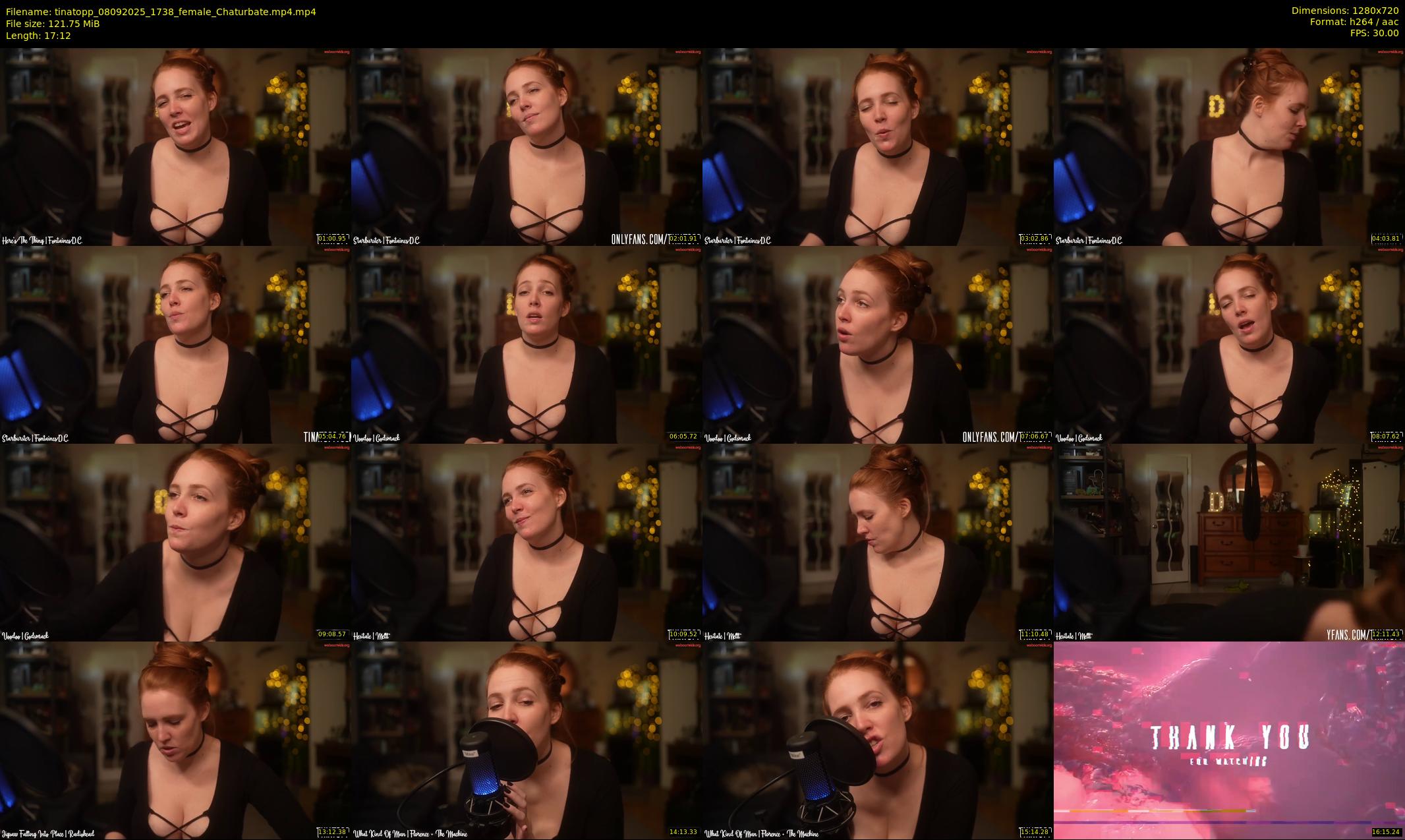 tinatopp — 18 minute Chaturbate female cam show recording, 720p, Sep 8, 2025