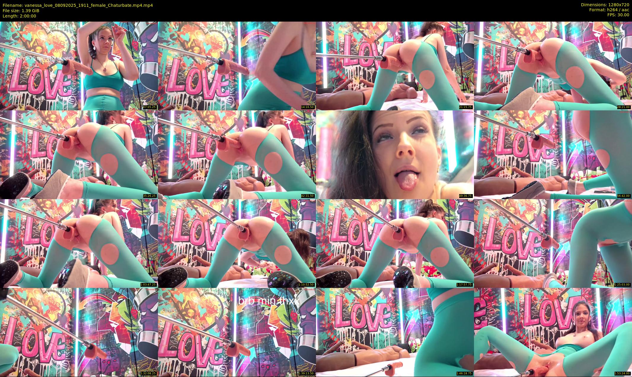 vanessa_love — 120 minute Chaturbate female cam show recording, 720p, Sep 8, 2025