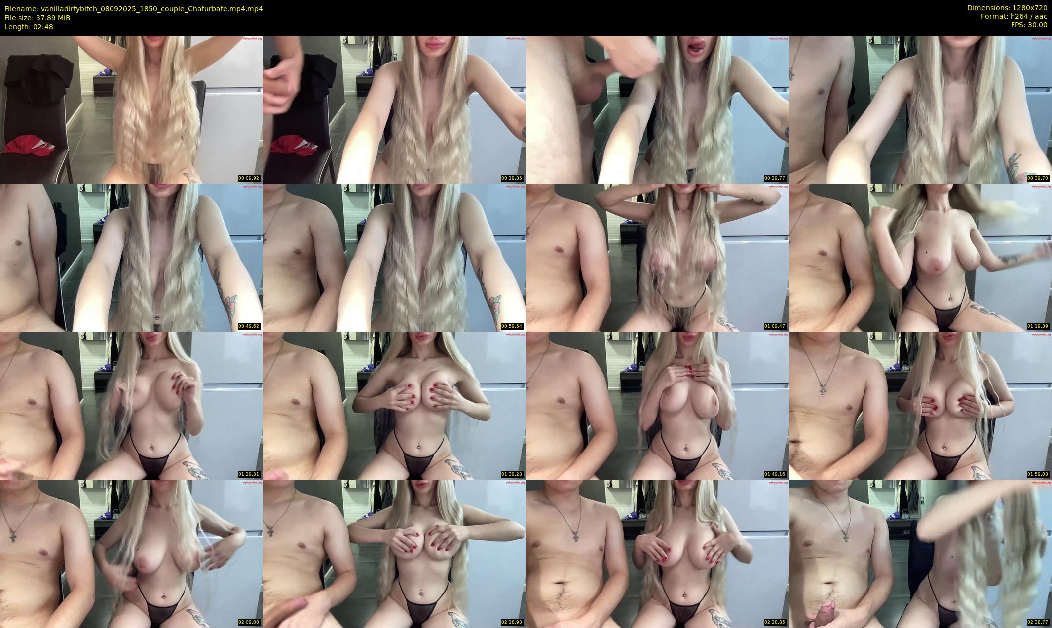 vanilladirtybitch — 3 minute Chaturbate couple cam show recording, 720p, Sep 8, 2025