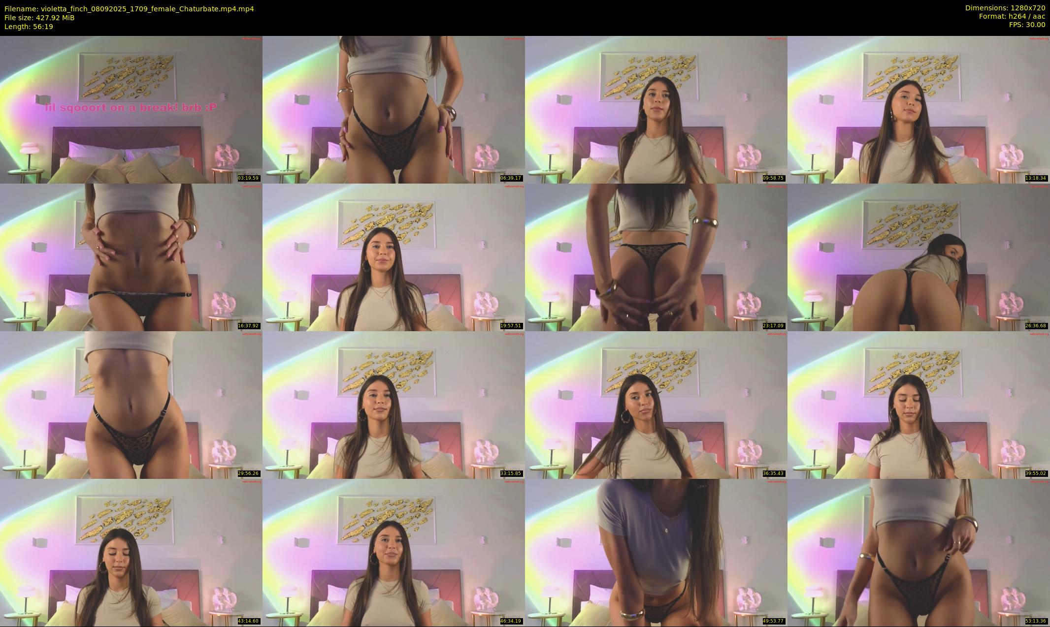 violetta_finch — 57 minute Chaturbate female cam show recording, 720p, Sep 8, 2025