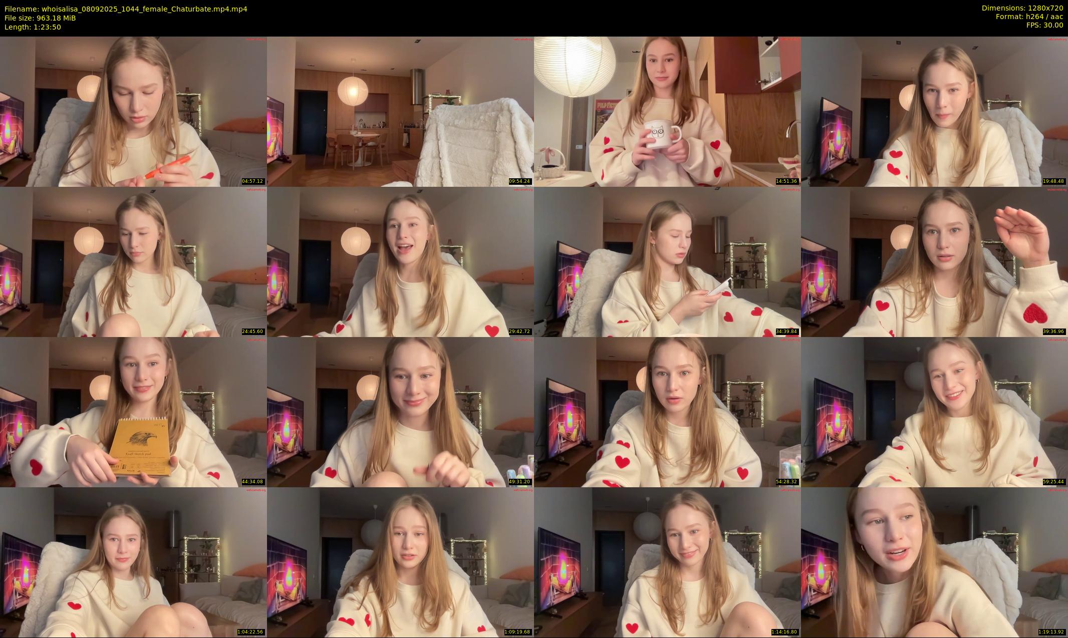 whoisalisa — 84 minute Chaturbate female cam show recording, 720p, Sep 8, 2025