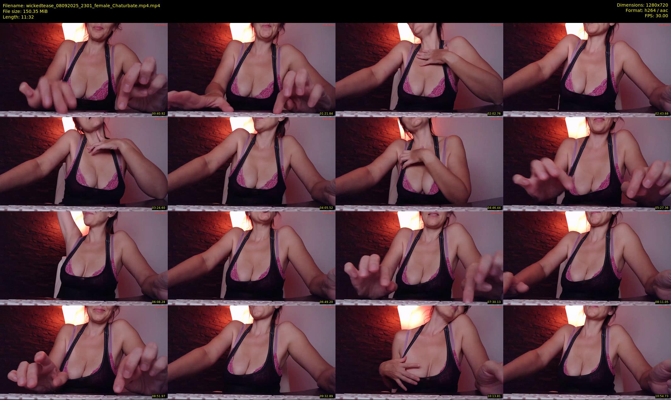 wickedtease — 12 minute Chaturbate female cam show recording, 720p, Sep 8, 2025