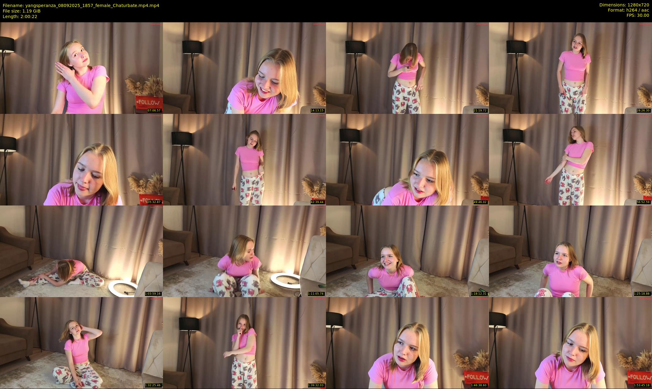 yangsperanza — 121 minute Chaturbate female cam show recording, 720p, Sep 8, 2025