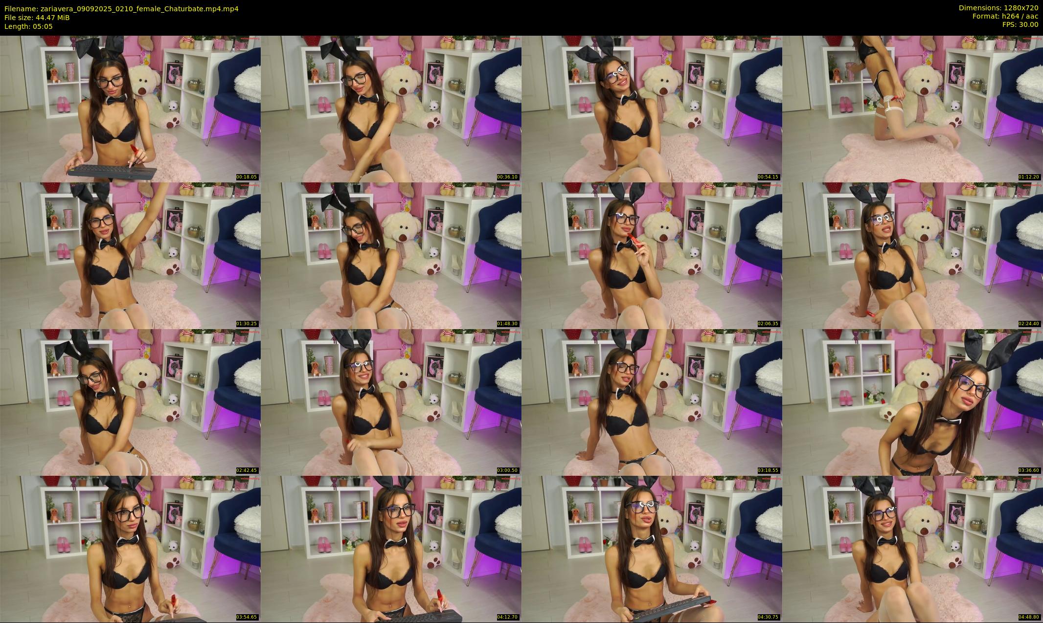 zariavera — 6 minute Chaturbate female cam show recording, 720p, Sep 9, 2025