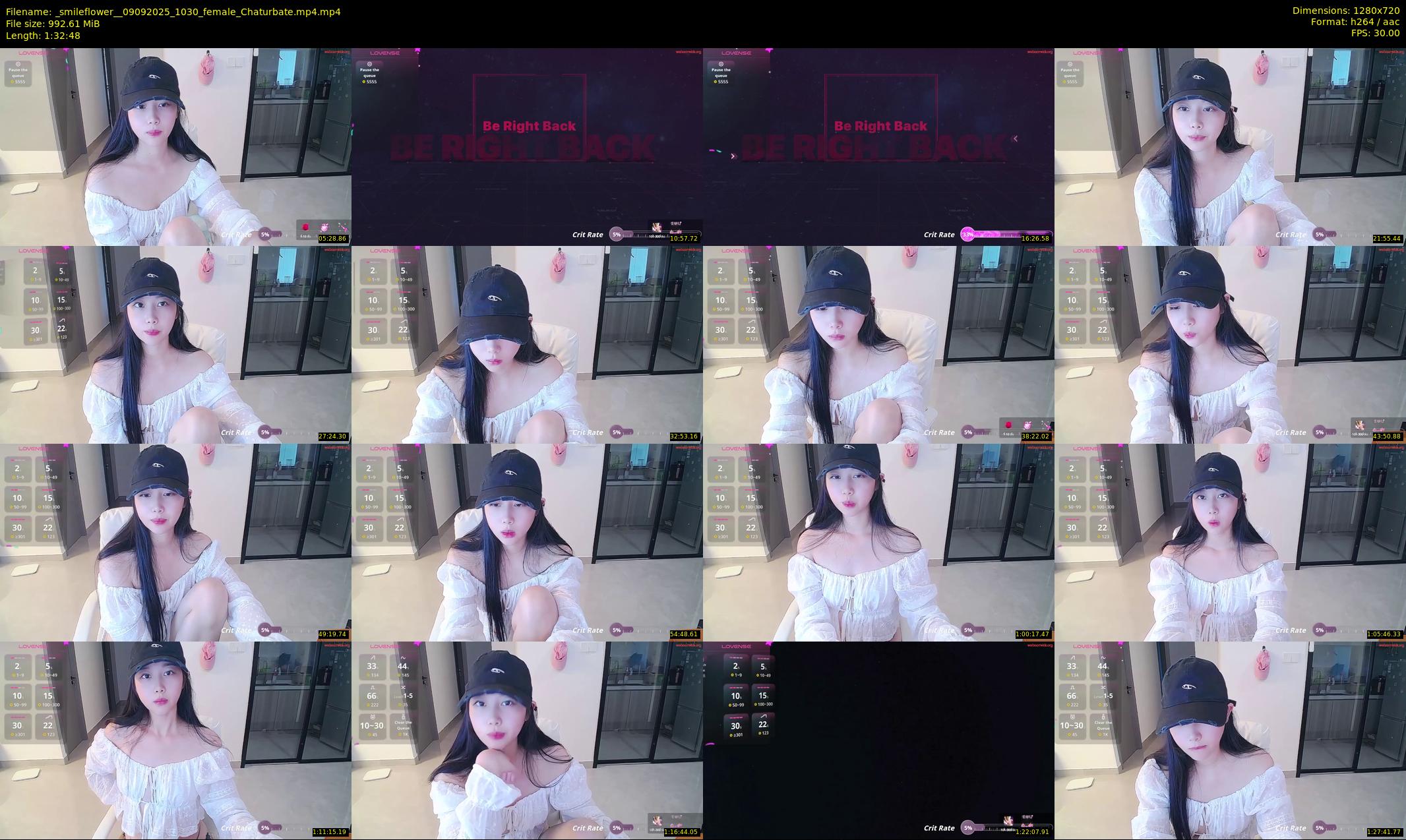 _smileflower_ — 93 minute Chaturbate female cam show recording, 720p, Sep 9, 2025