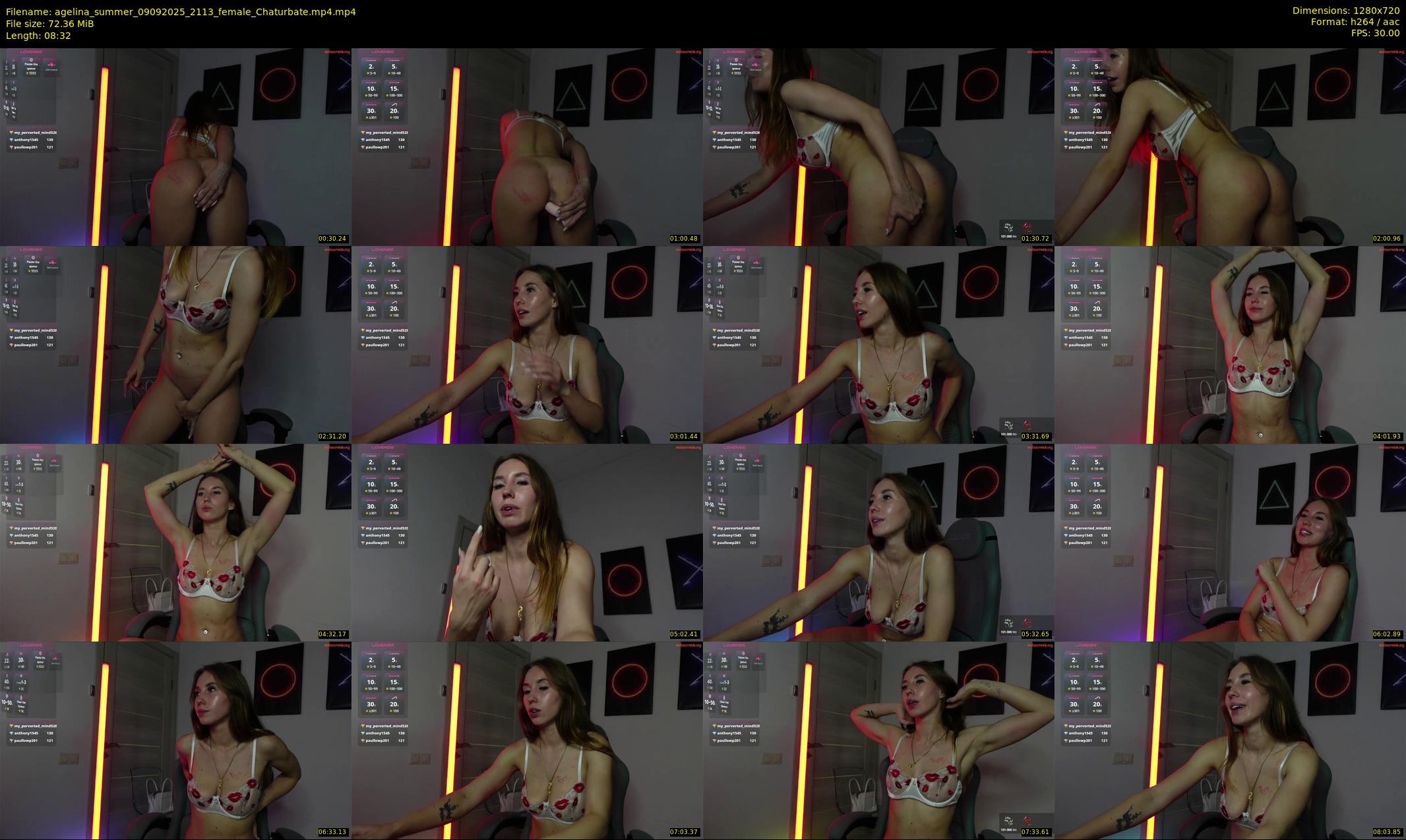 agelina_summer — 9 minute Chaturbate female cam show recording, 720p, Sep 9, 2025