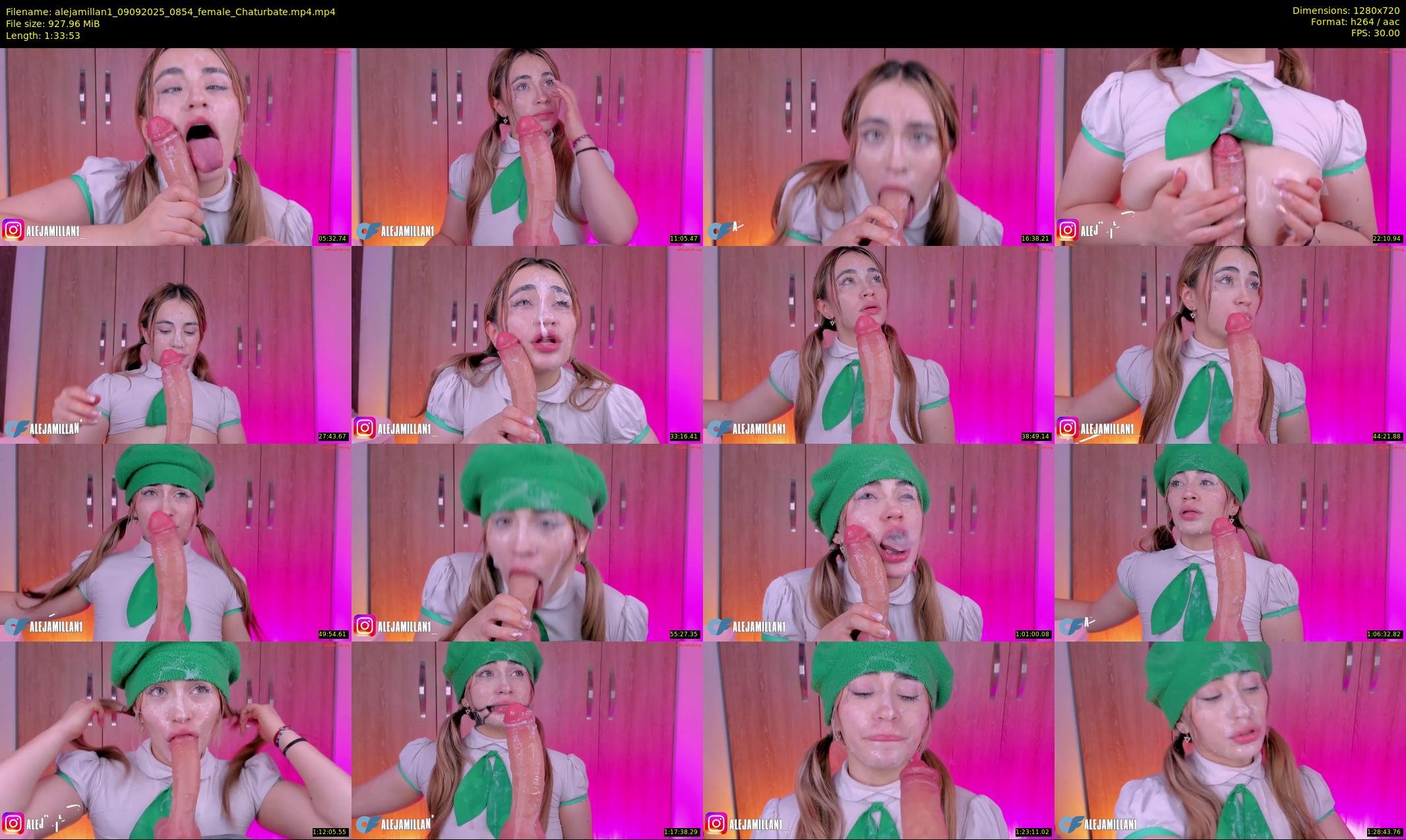 alejamillan1 — 94 minute Chaturbate female cam show recording, 720p, Sep 9, 2025