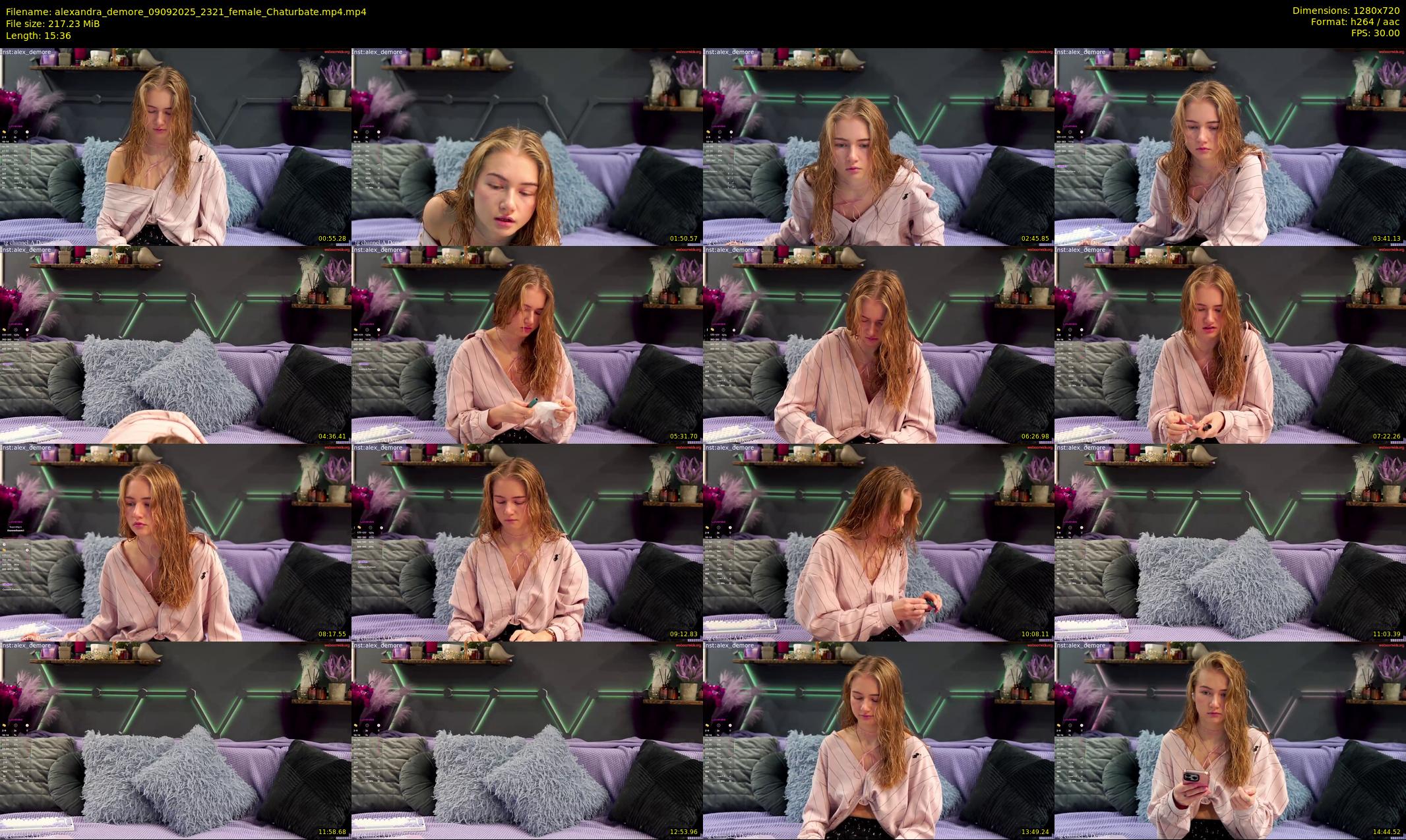 alexandra_demore — 16 minute Chaturbate female cam show recording, 720p, Sep 9, 2025