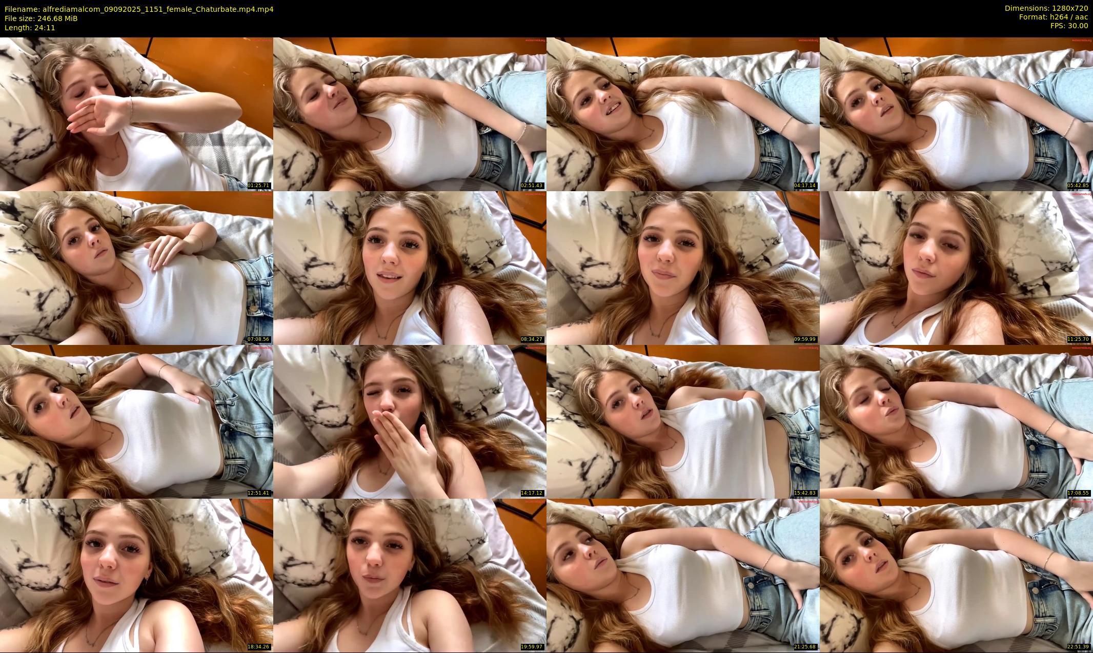 alfrediamalcom — 25 minute Chaturbate female cam show recording, 720p, Sep 9, 2025