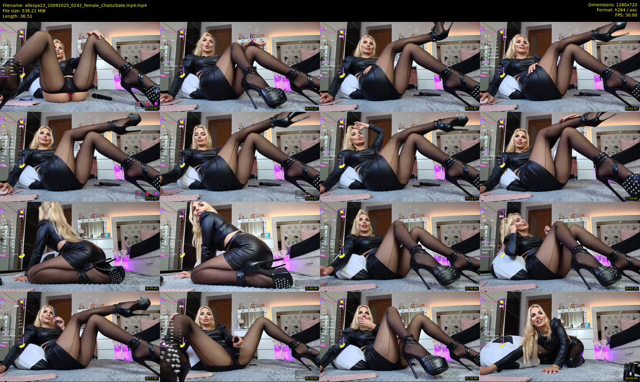 allesya23 — 37 minute Chaturbate female cam show recording, 720p, Sep 10, 2025