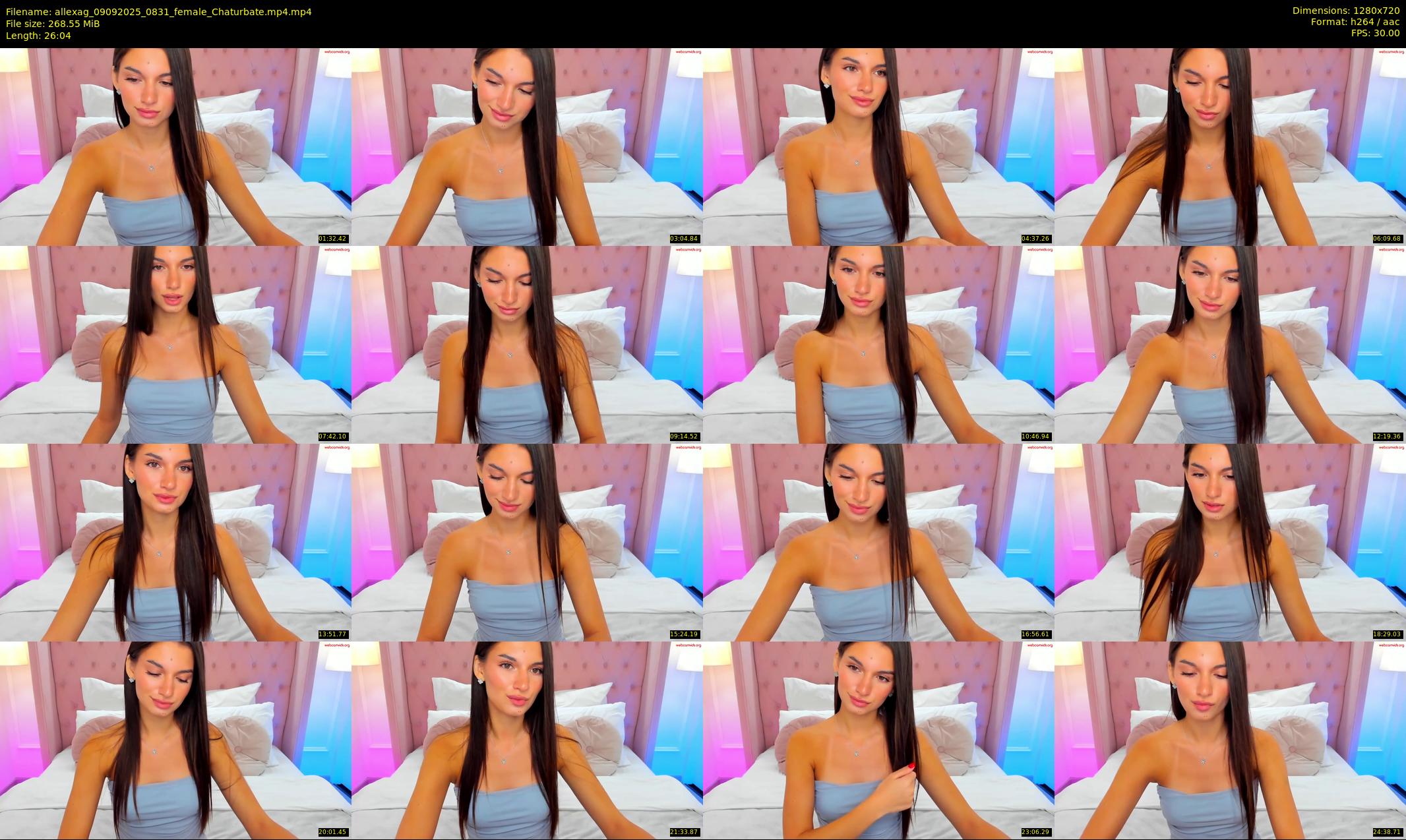 allexag — 27 minute Chaturbate female cam show recording, 720p, Sep 9, 2025