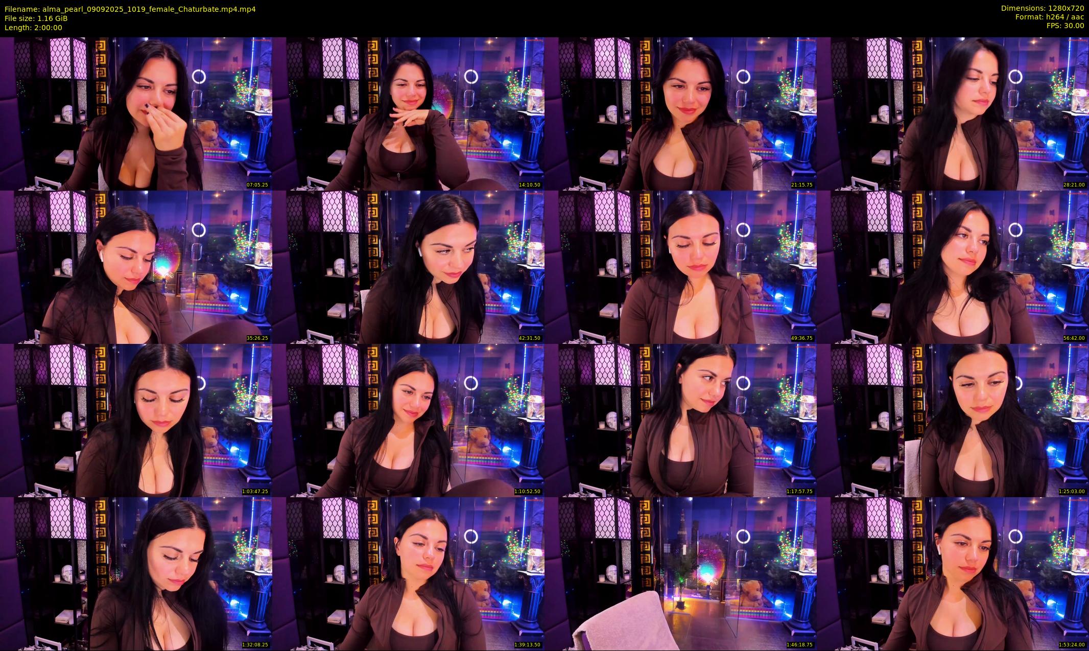 alma_pearl — 120 minute Chaturbate female cam show recording, 720p, Sep 9, 2025