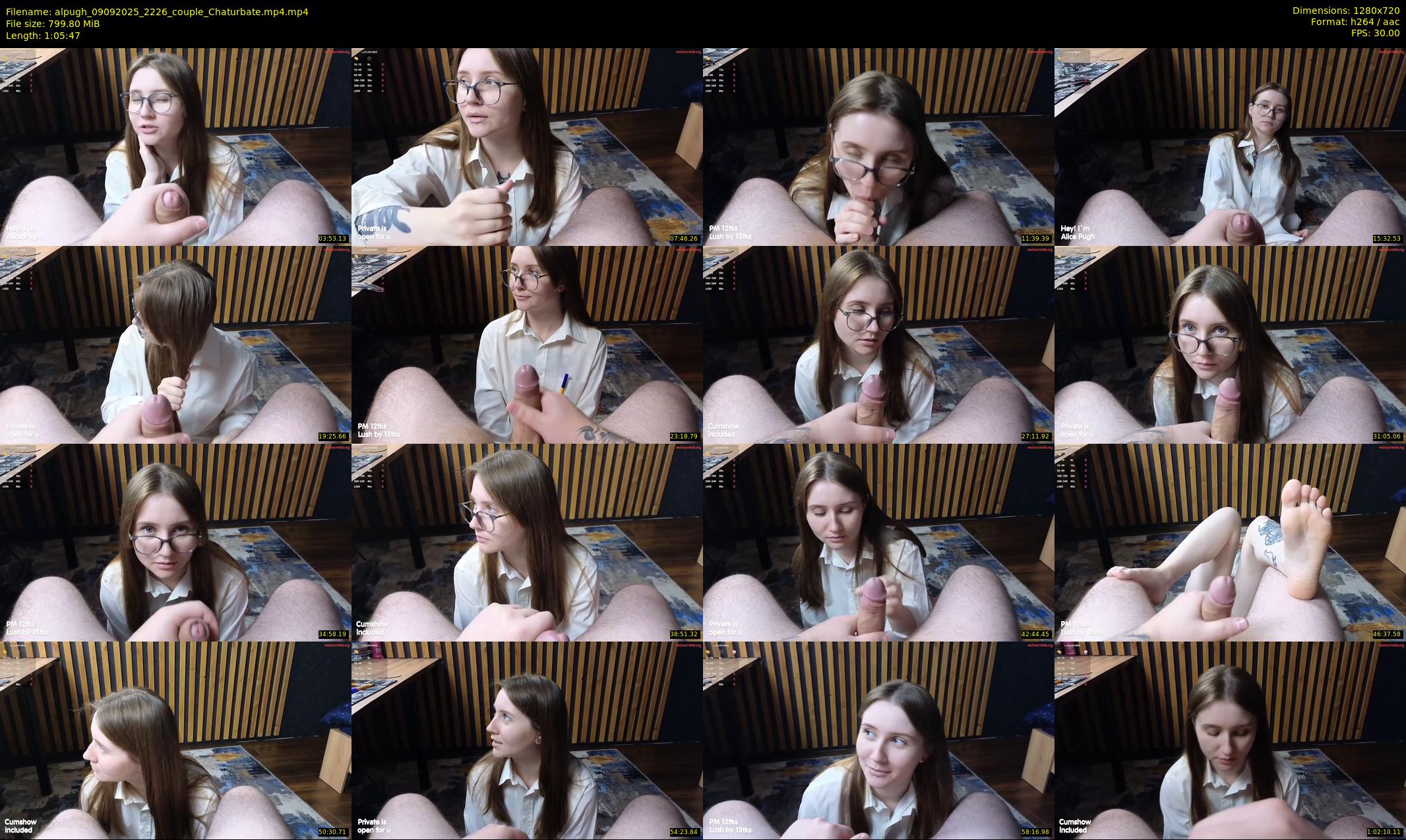 alpugh — 66 minute Chaturbate couple cam show recording, 720p, Sep 9, 2025