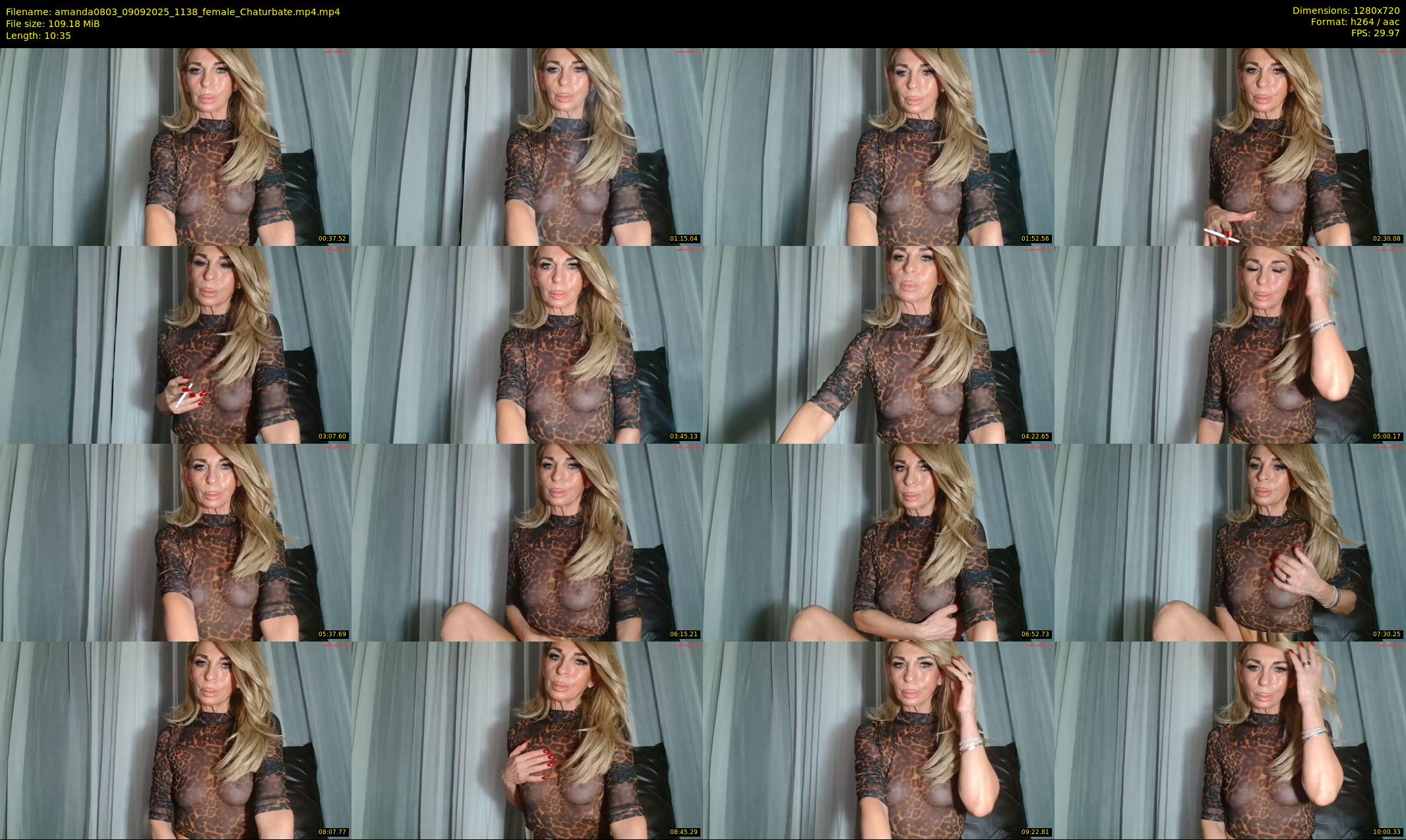 amanda0803 — 11 minute Chaturbate female cam show recording, 720p, Sep 9, 2025