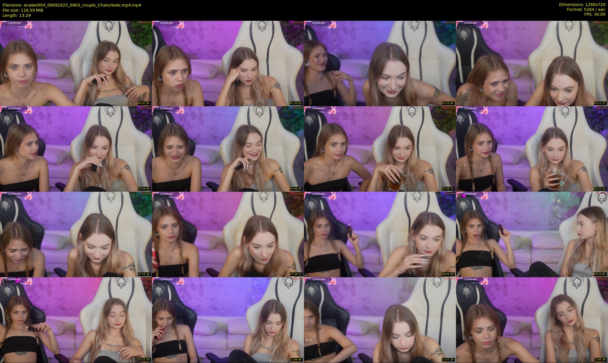 anabel054 — 14 minute Chaturbate female cam show recording, 720p, Sep 9, 2025