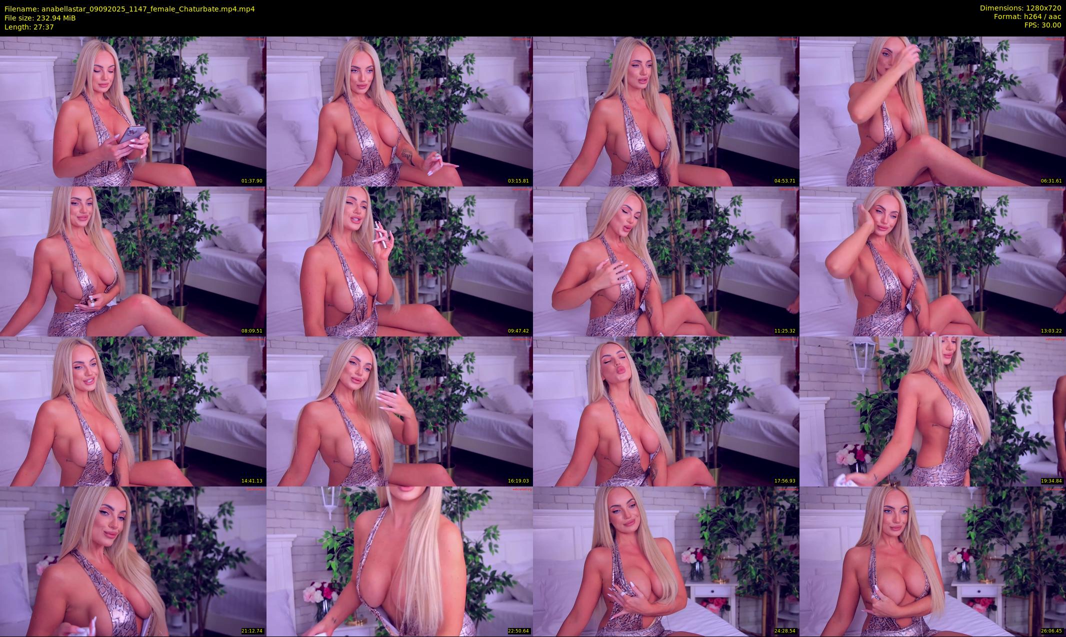 anabellastar — 28 minute Chaturbate female cam show recording, 720p, Sep 9, 2025