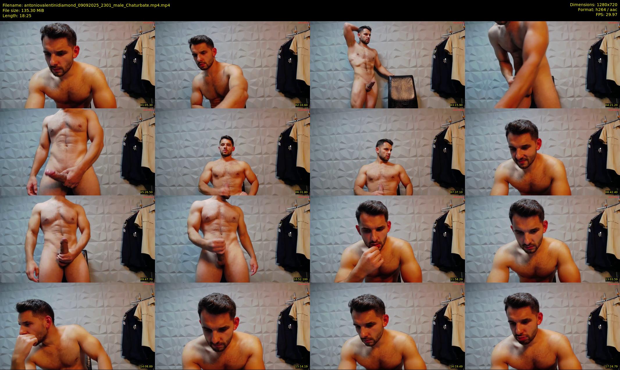 antoniovalentinidiamond — 19 minute Chaturbate male cam show recording, 720p, Sep 9, 2025