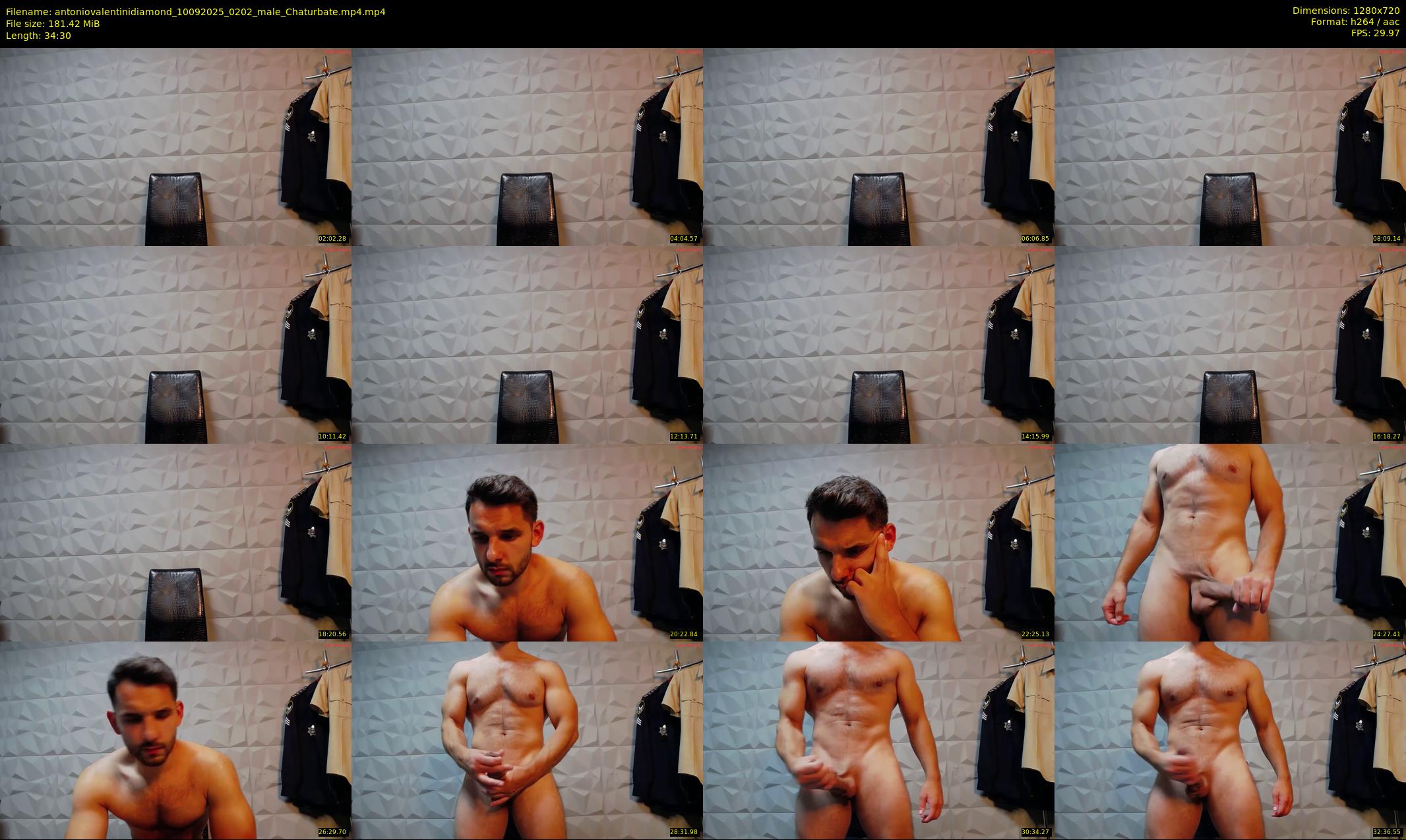 antoniovalentinidiamond — 35 minute Chaturbate male cam show recording, 720p, Sep 10, 2025