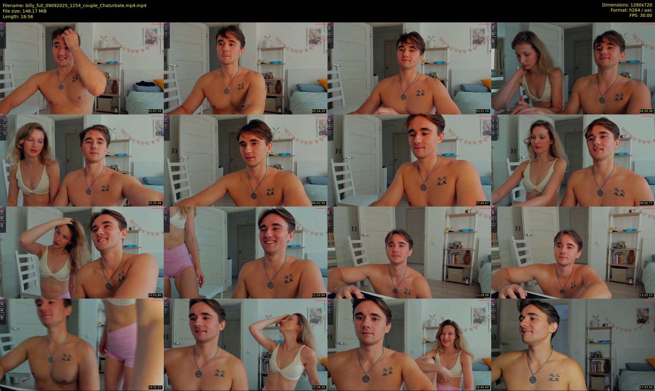 billy_full — 19 minute Chaturbate couple cam show recording, 720p, Sep 9, 2025