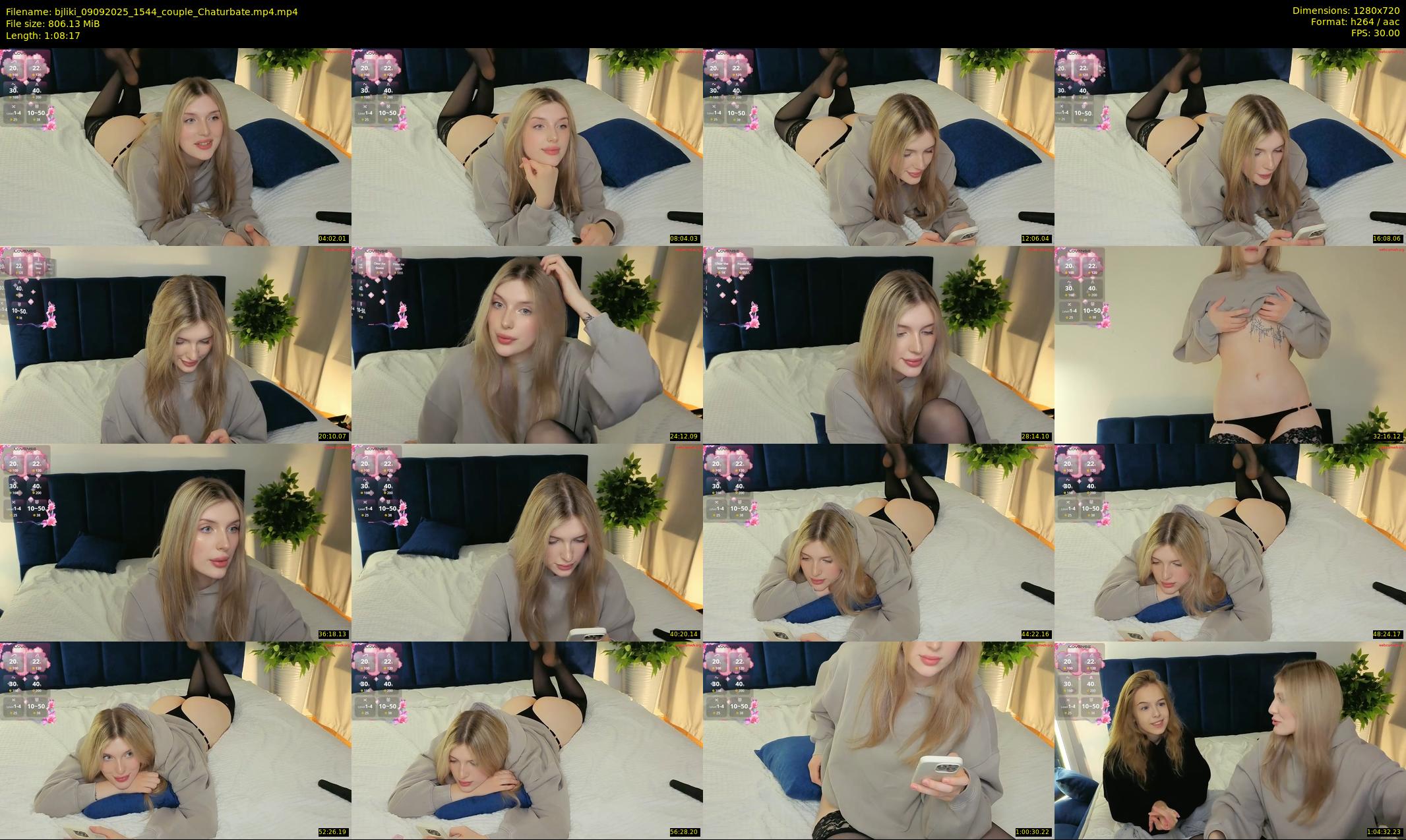 bjliki — 69 minute Chaturbate couple cam show recording, 720p, Sep 9, 2025