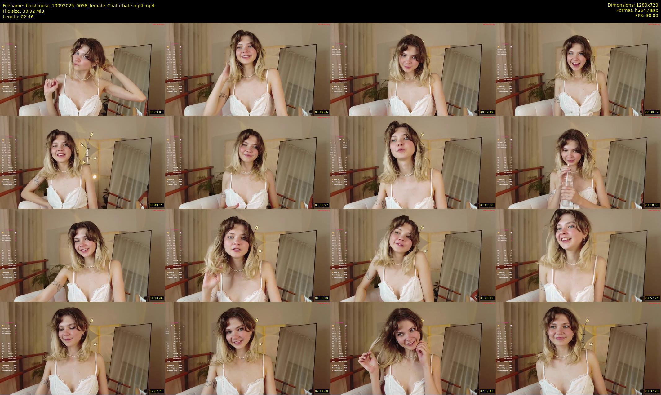 blushmuse — 3 minute Chaturbate female cam show recording, 720p, Sep 10, 2025