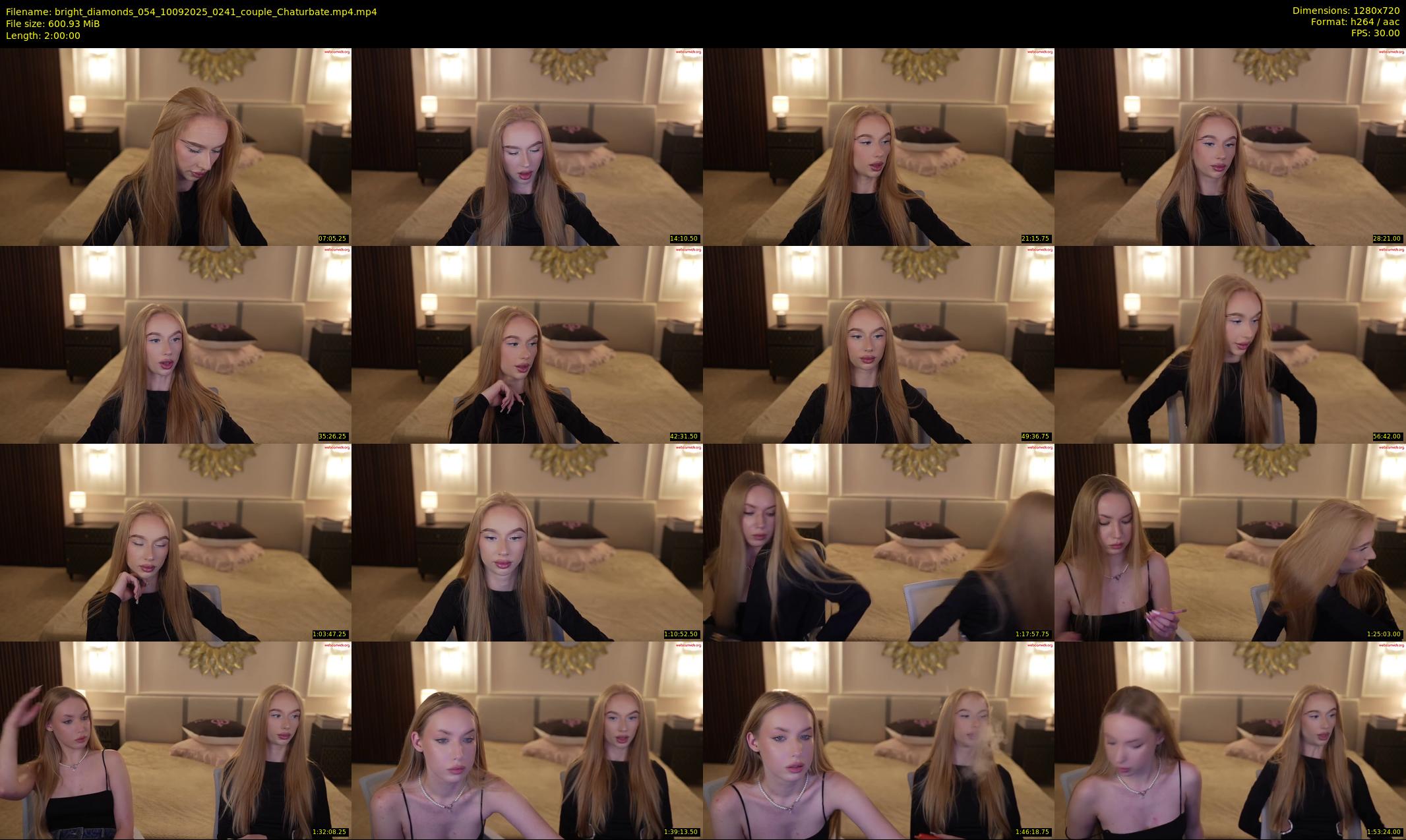 bright_diamonds_054 — 120 minute Chaturbate couple cam show recording, 720p, Sep 10, 2025
