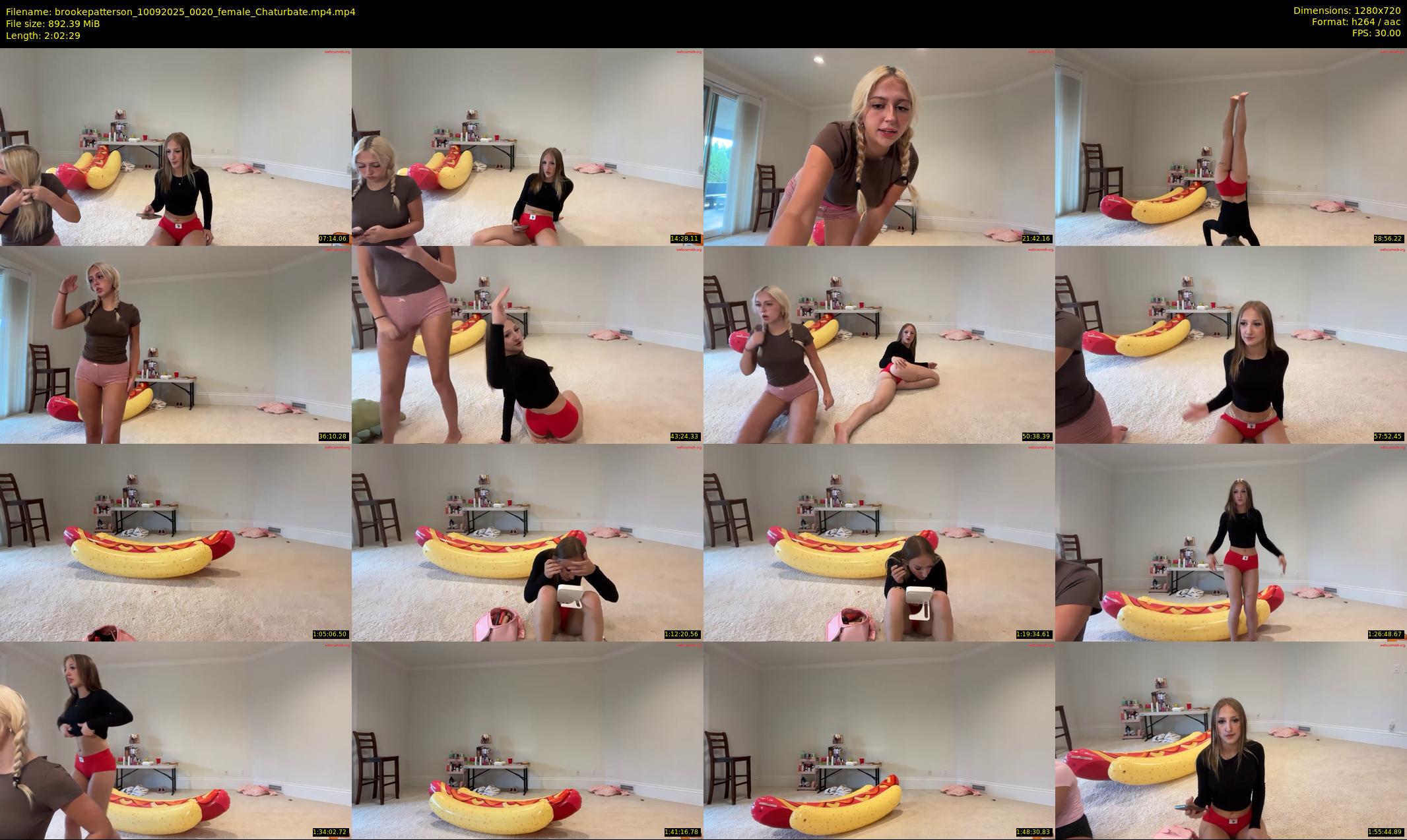 brookepatterson — 123 minute Chaturbate female cam show recording, 720p, Sep 10, 2025