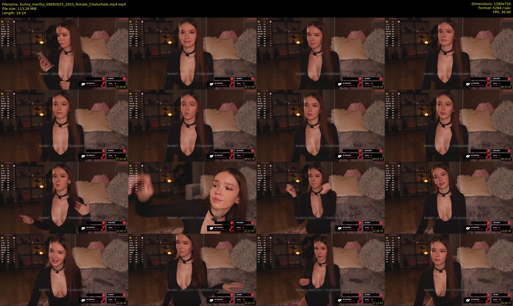 bunny_marthy — 20 minute Chaturbate female cam show recording, 720p, Sep 9, 2025