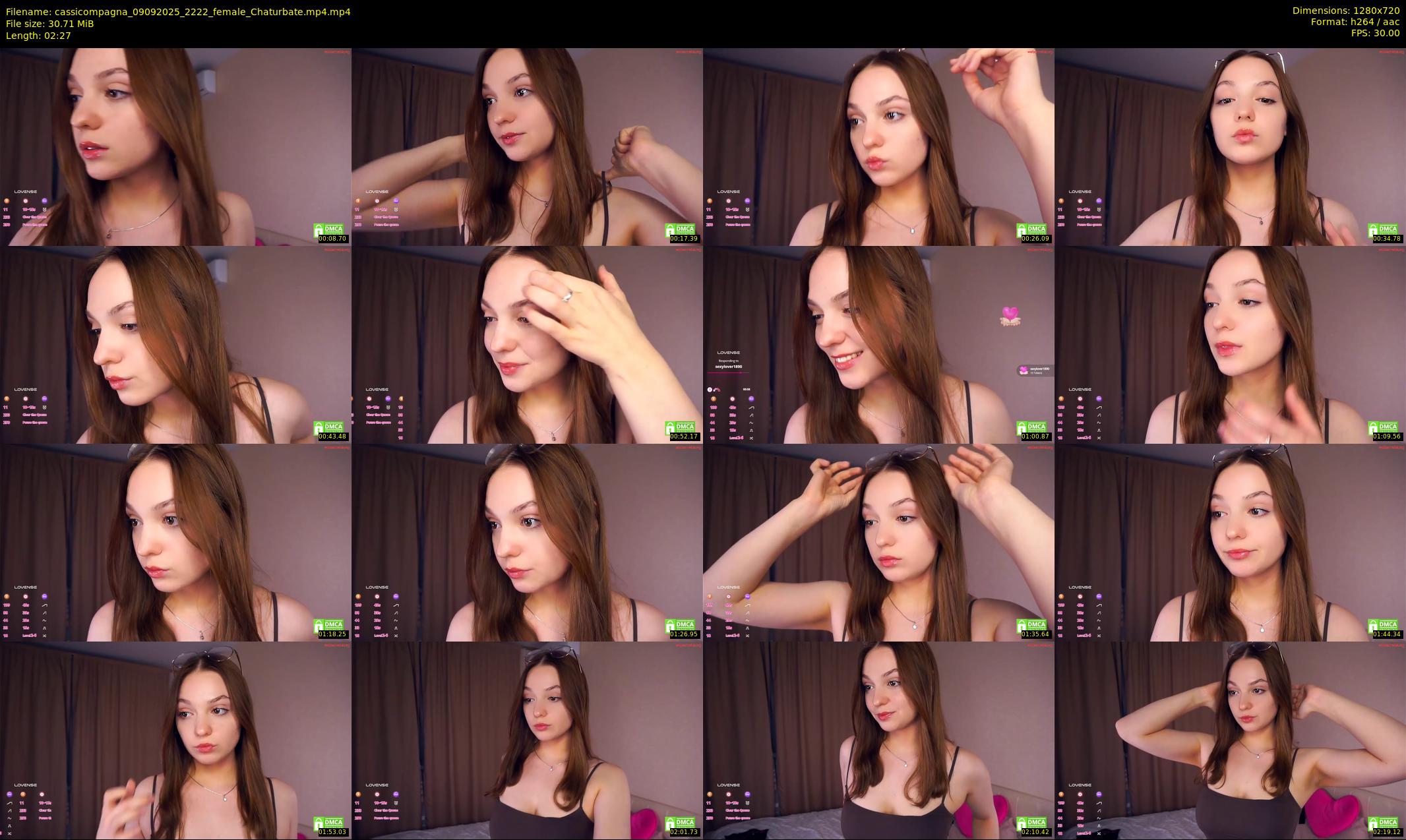 cassicompagna — 3 minute Chaturbate female cam show recording, 720p, Sep 9, 2025