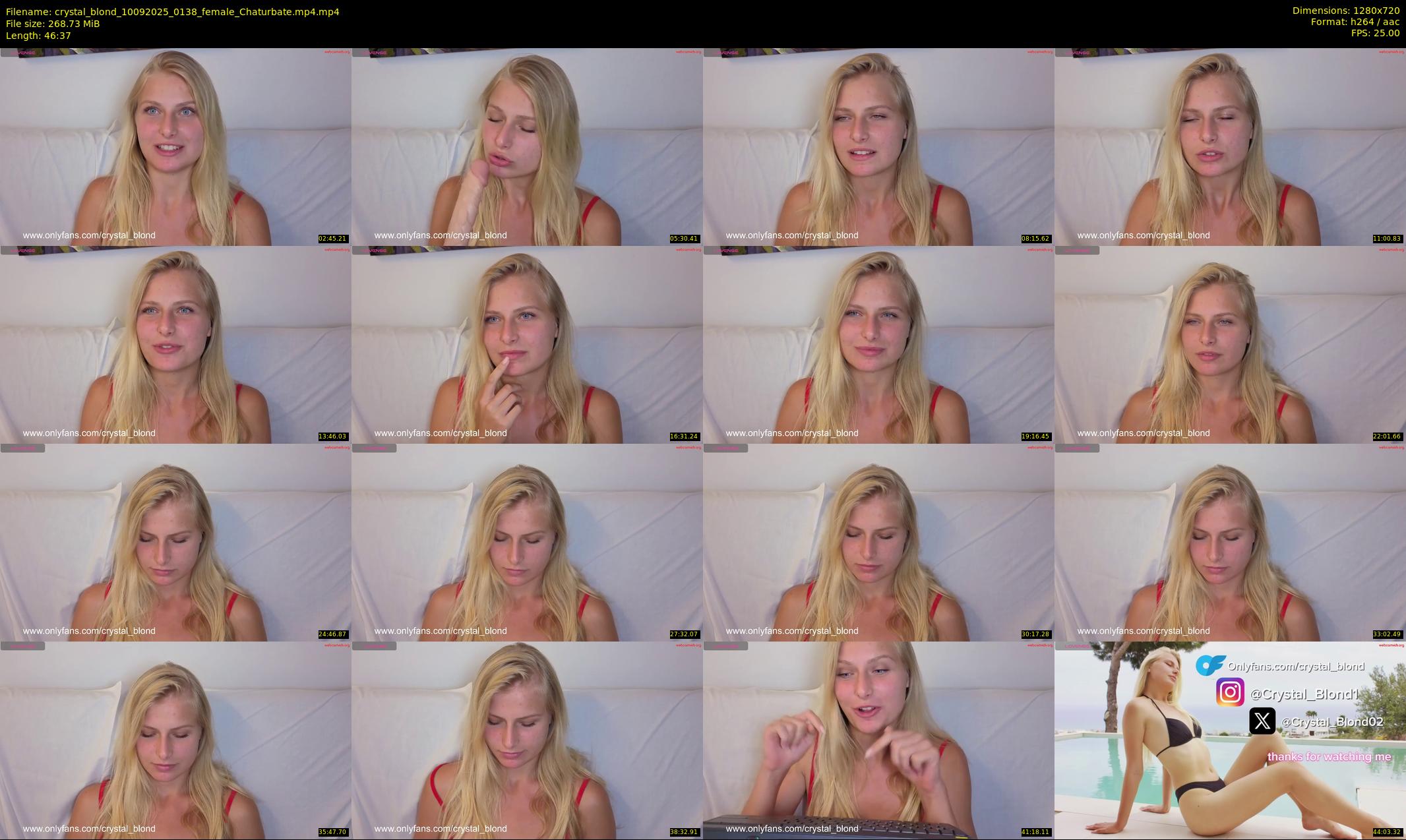 crystal_blond — 47 minute Chaturbate female cam show recording, 720p, Sep 10, 2025