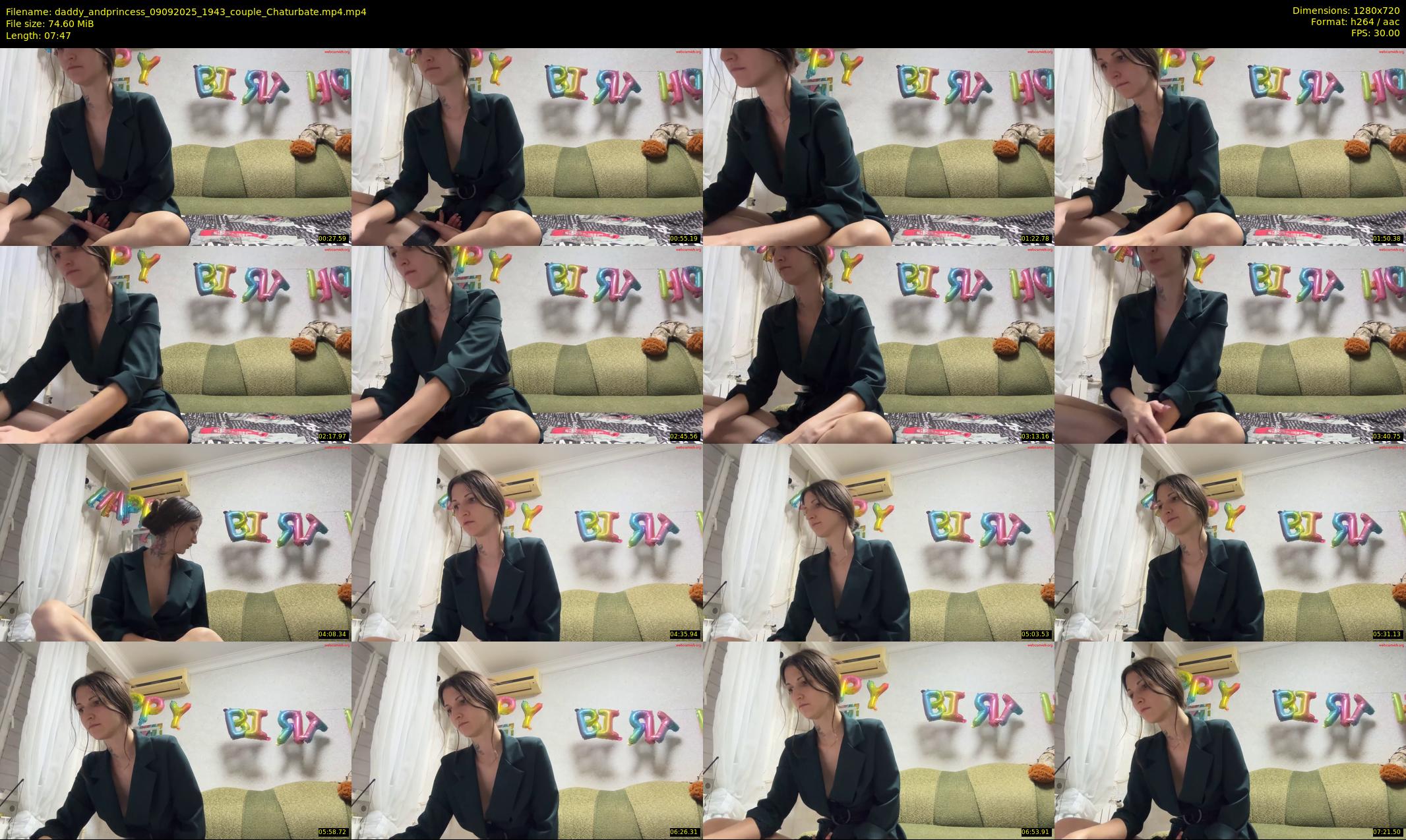 daddy_andprincess — 8 minute Chaturbate couple cam show recording, 720p, Sep 9, 2025
