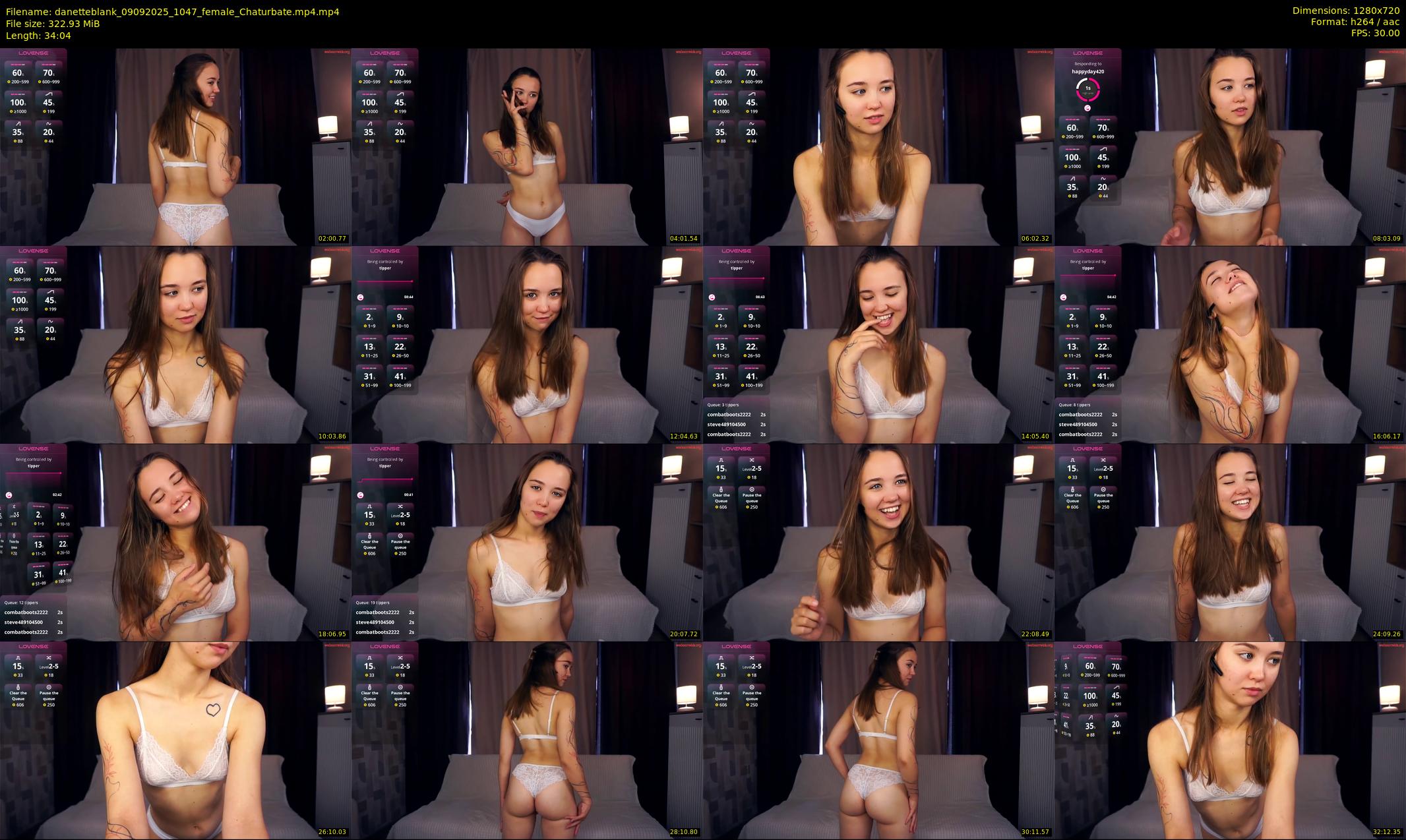 danetteblank — 35 minute Chaturbate female cam show recording, 720p, Sep 9, 2025