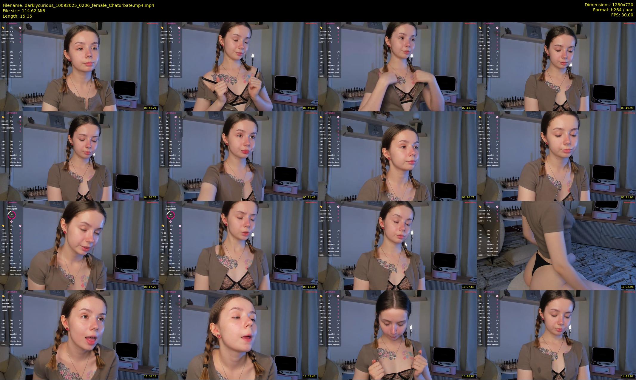 darklycurious — 16 minute Chaturbate female cam show recording, 720p, Sep 10, 2025