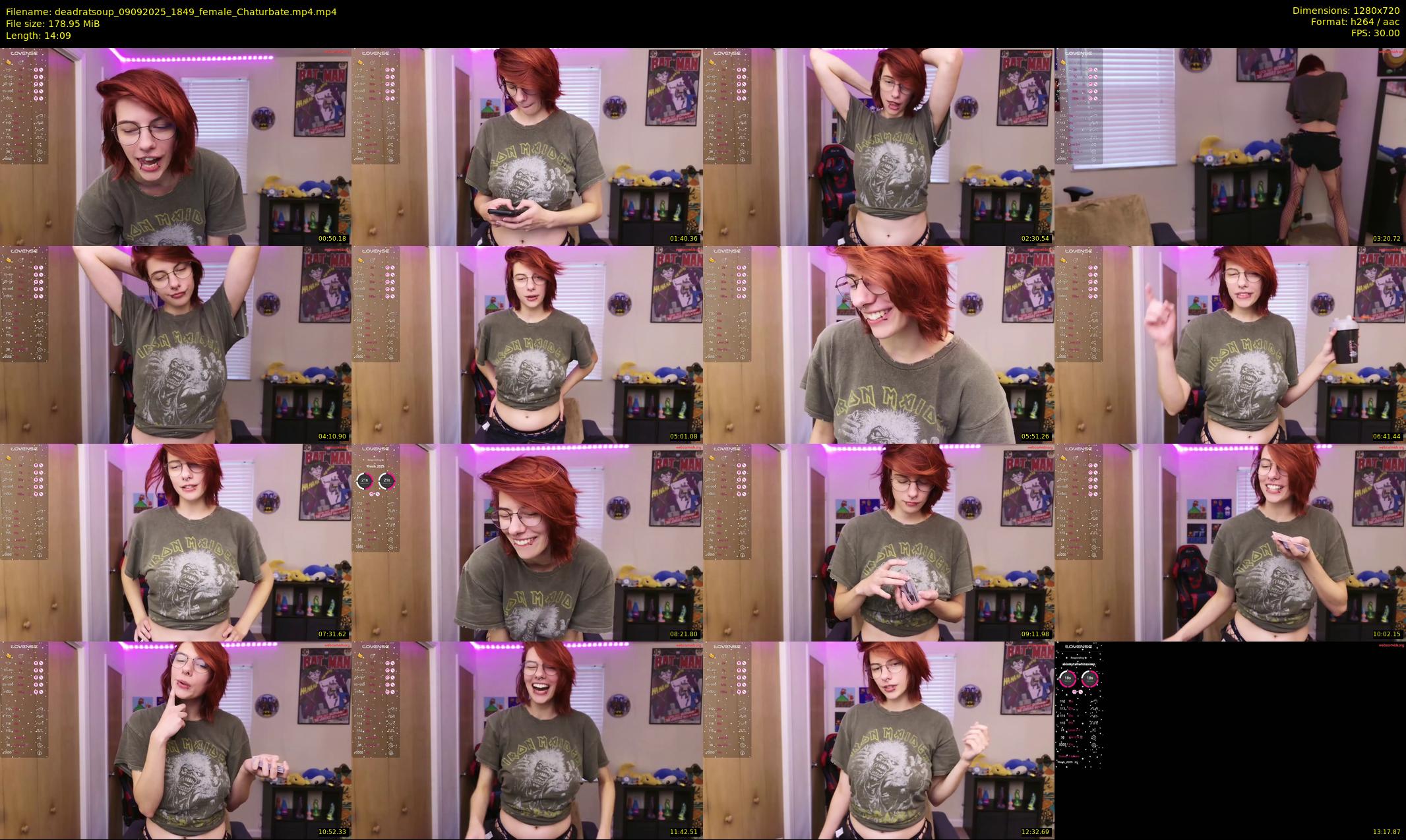 deadratsoup — 15 minute Chaturbate female cam show recording, 720p, Sep 9, 2025