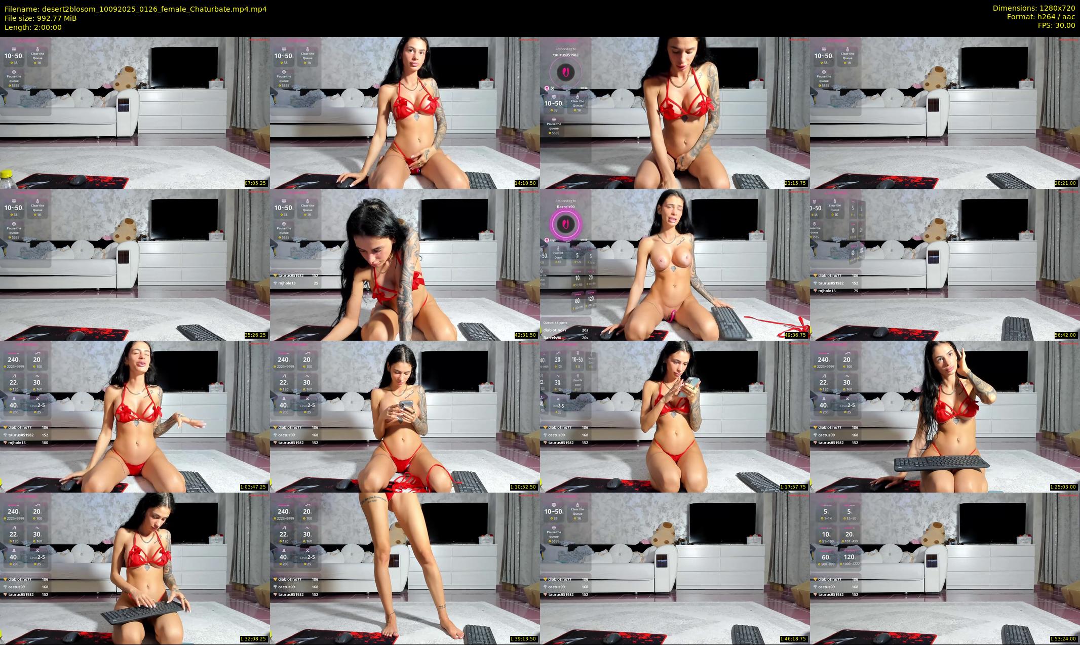 desert2blosom — 120 minute Chaturbate female cam show recording, 720p, Sep 10, 2025