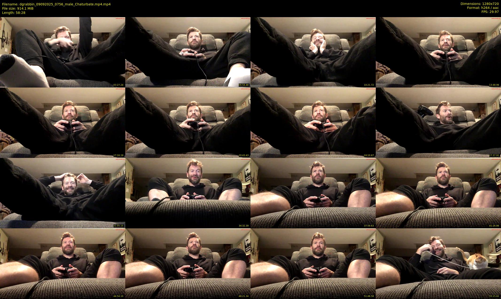dgrabbin — 59 minute Chaturbate male cam show recording, 720p, Sep 9, 2025