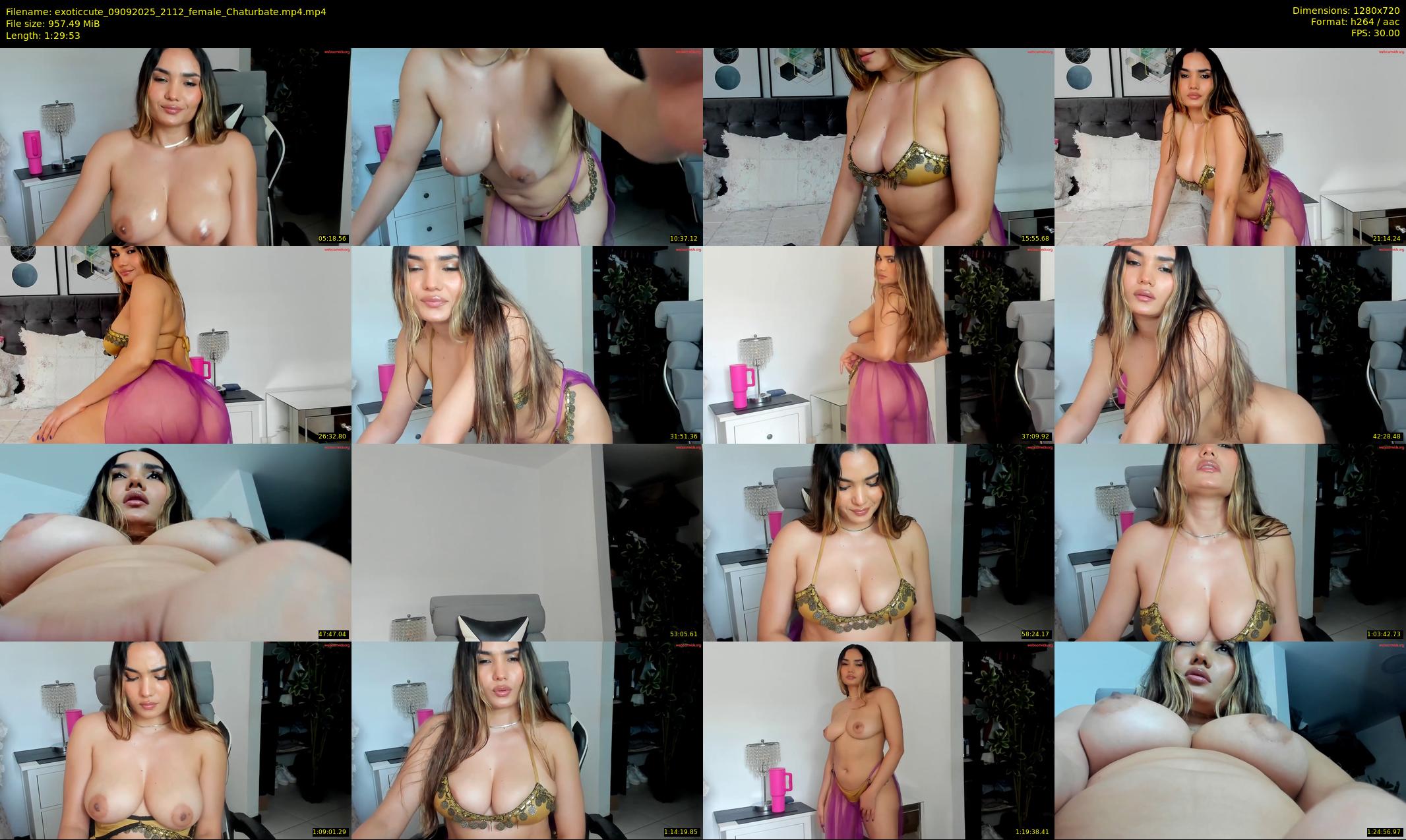 exoticcute — 90 minute Chaturbate female cam show recording, 720p, Sep 9, 2025