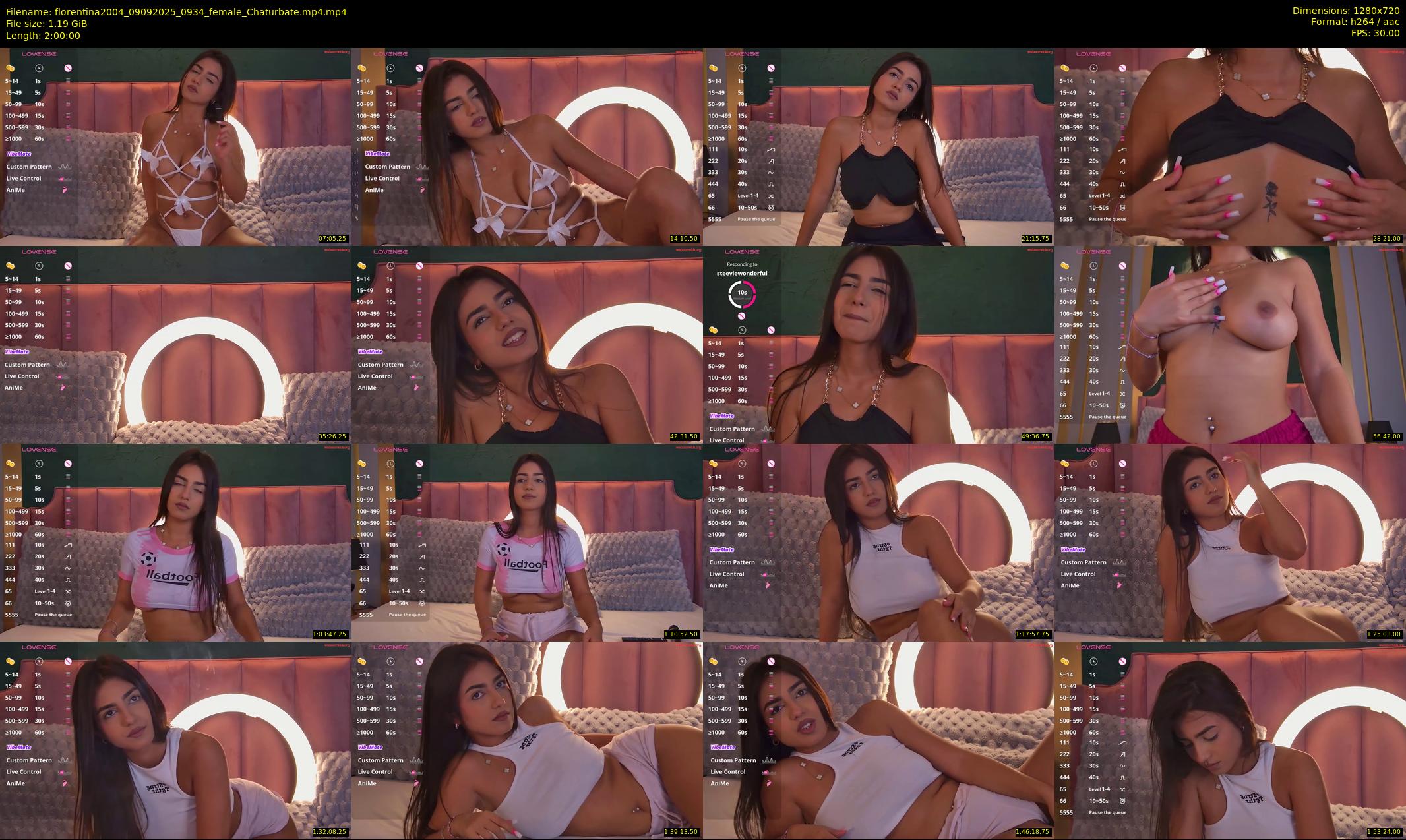florentina2004 — 120 minute Chaturbate female cam show recording, 720p, Sep 9, 2025