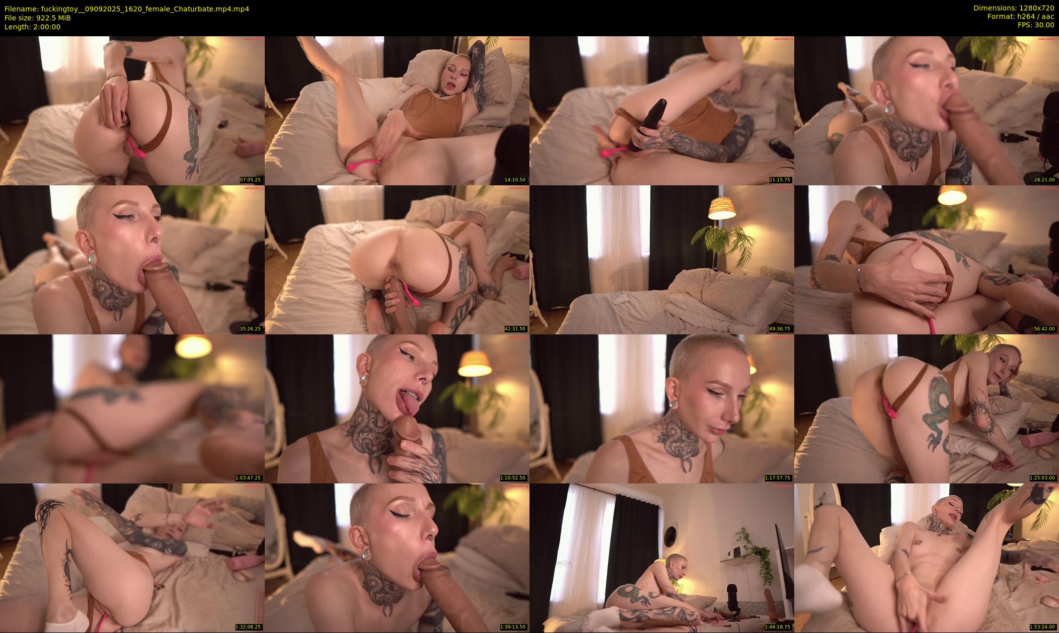 fuckingtoy_ — 120 minute Chaturbate female cam show recording, 720p, Sep 9, 2025