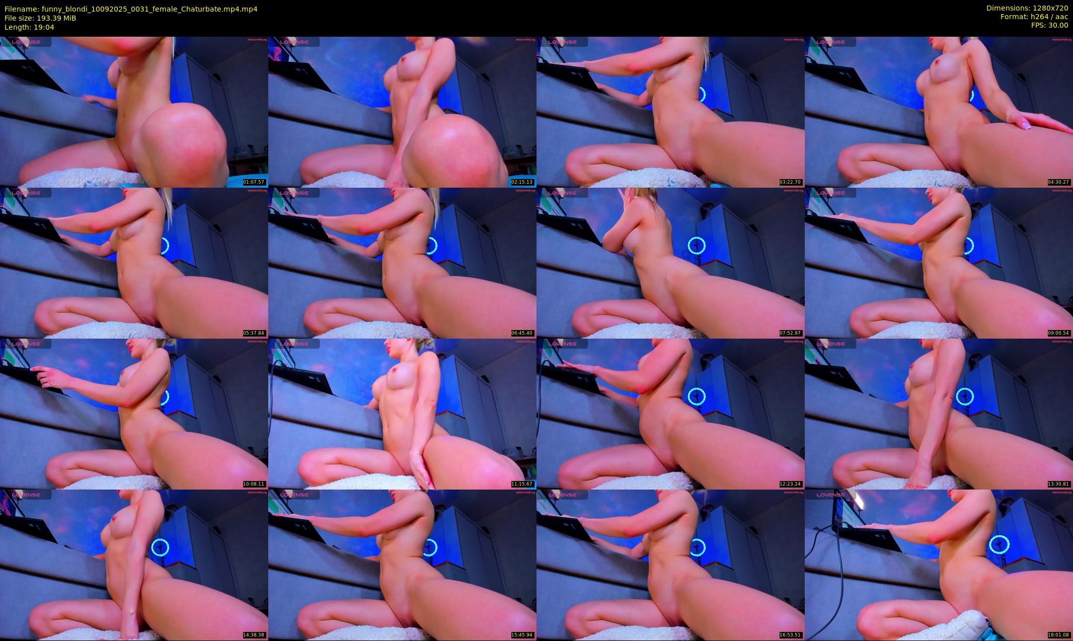 funny_blondi — 20 minute Chaturbate female cam show recording, 720p, Sep 10, 2025